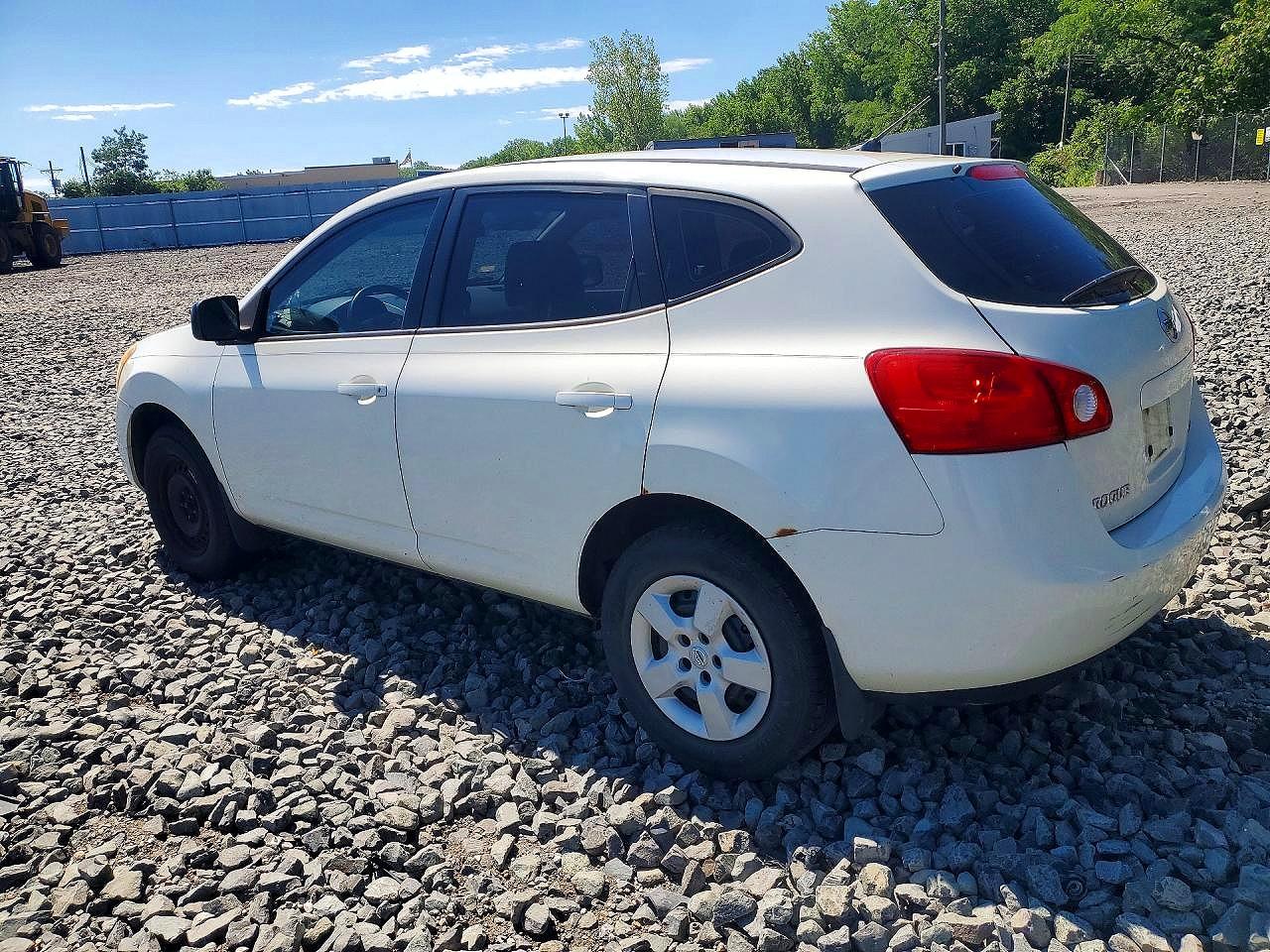 2009 Nissan Rogue S White vin: JN8AS58VX9W180680