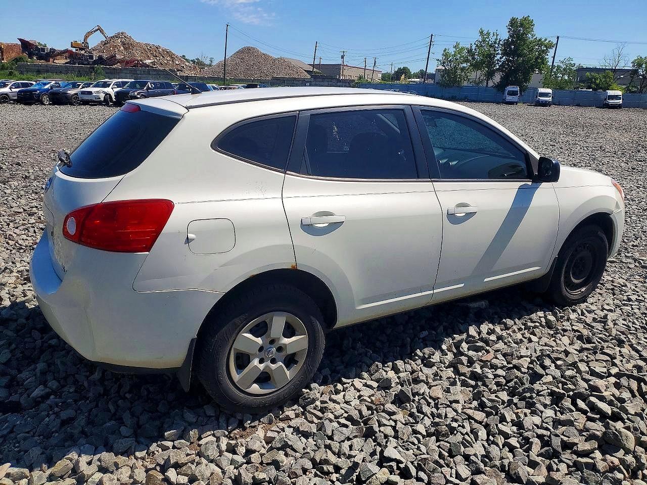 2009 Nissan Rogue S White vin: JN8AS58VX9W180680