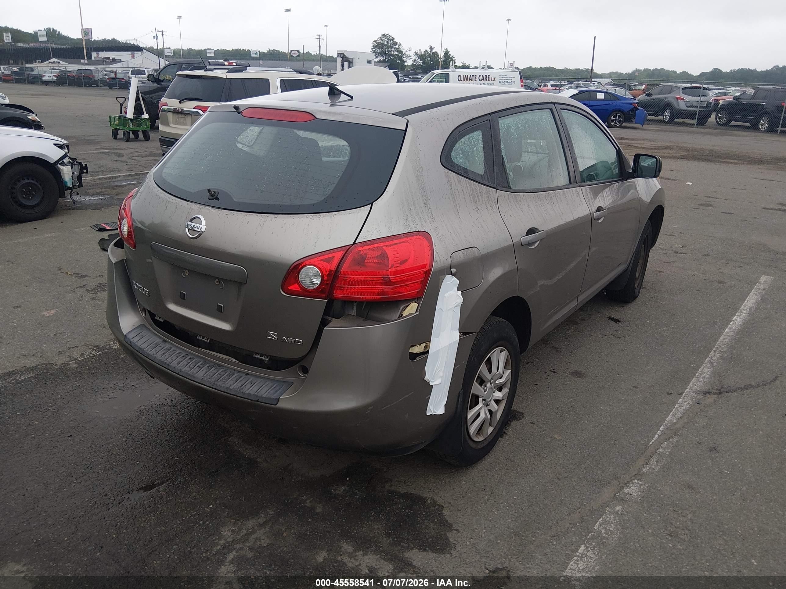 2009 Nissan Rogue S Gray vin: JN8AS58VX9W186740