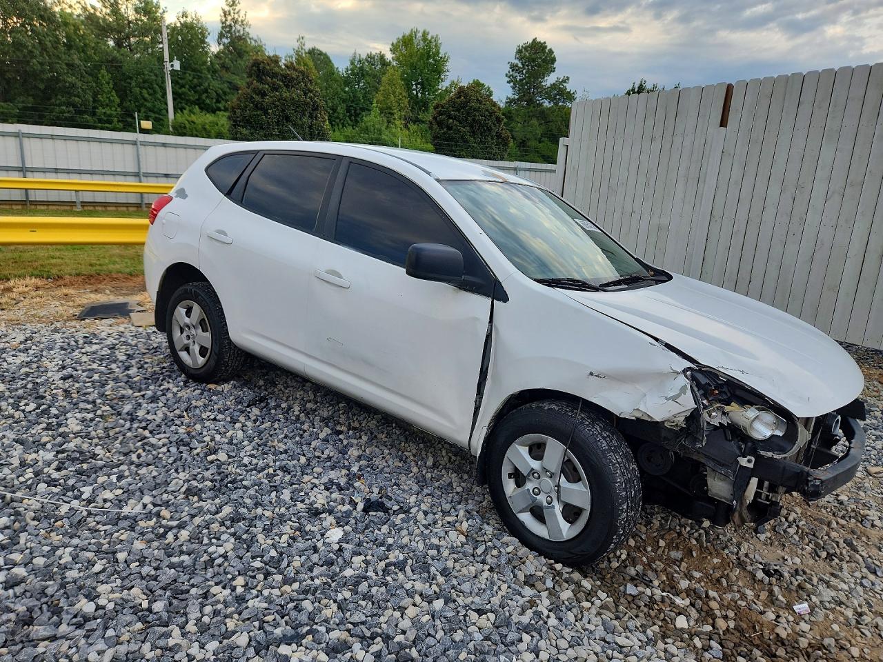 2009 Nissan Rogue S White vin: JN8AS58VX9W436526