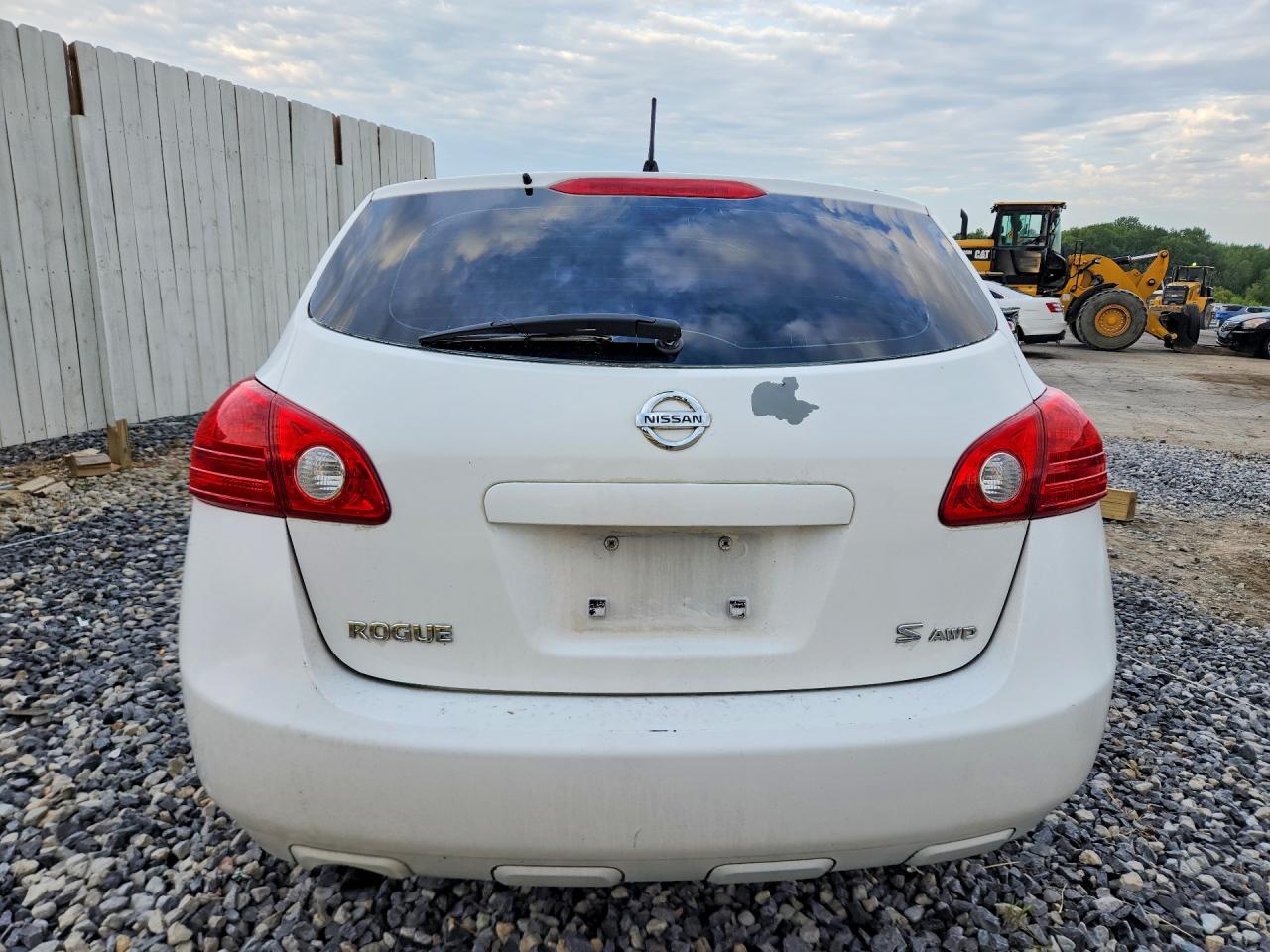 2009 Nissan Rogue S White vin: JN8AS58VX9W436526