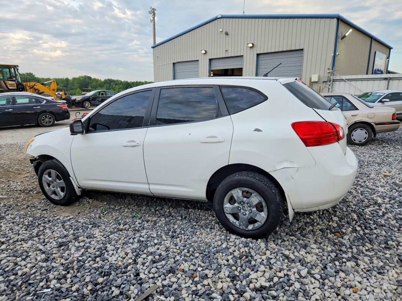 2009 Nissan Rogue S White vin: JN8AS58VX9W436526