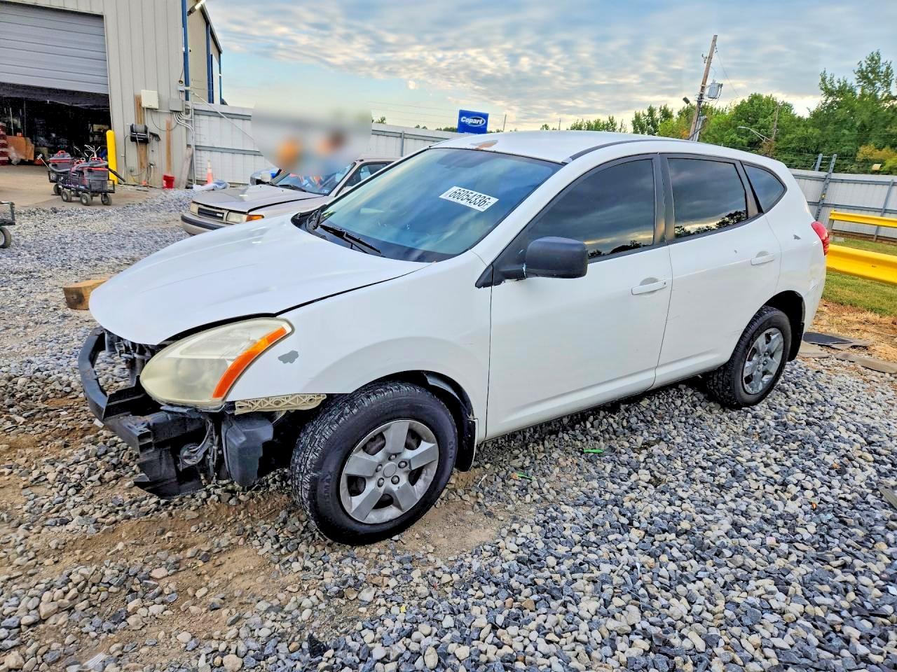 2009 Nissan Rogue S White vin: JN8AS58VX9W436526