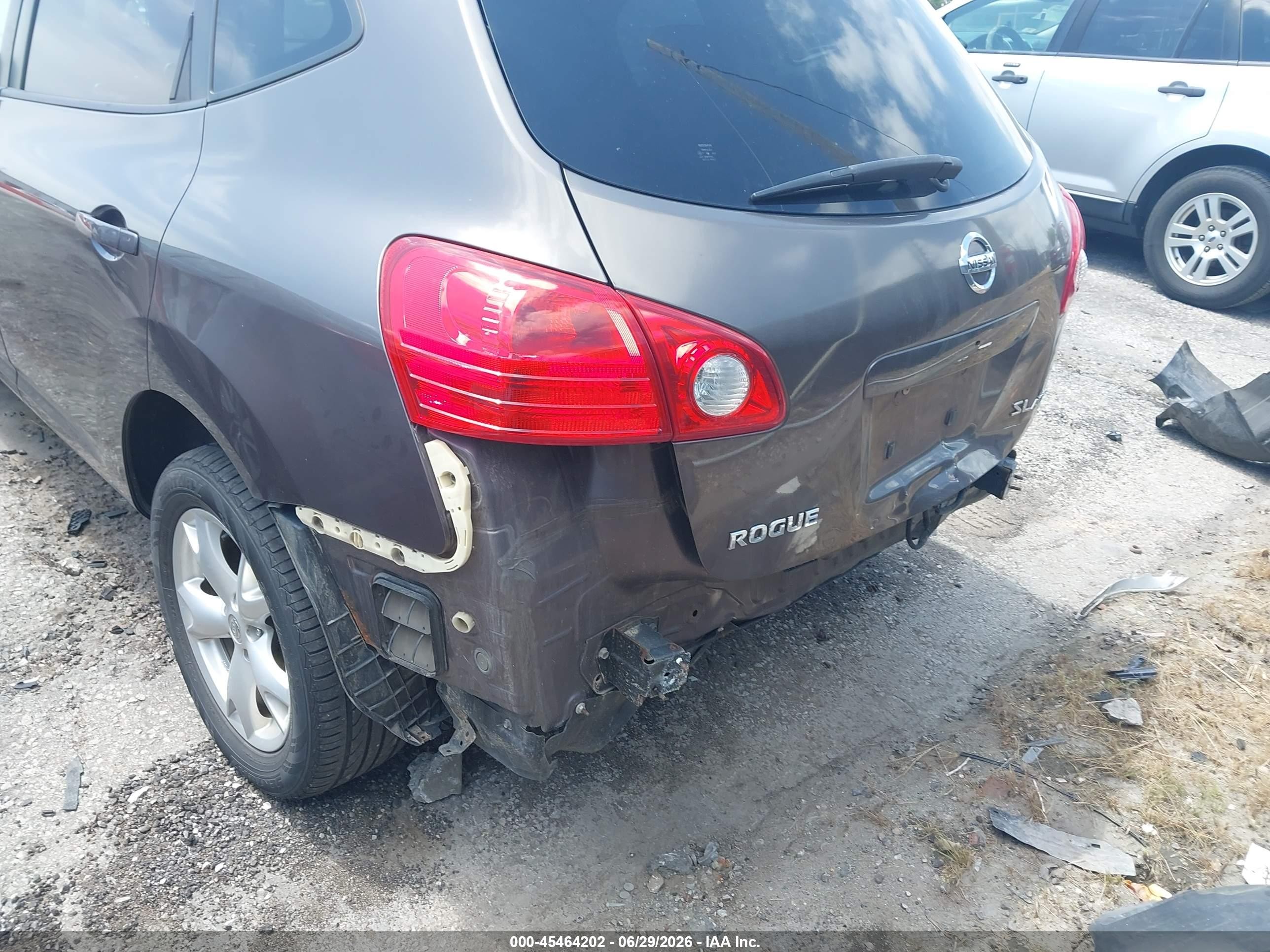 2009 Nissan Rogue Sl Серый vin: JN8AS58VX9W436932