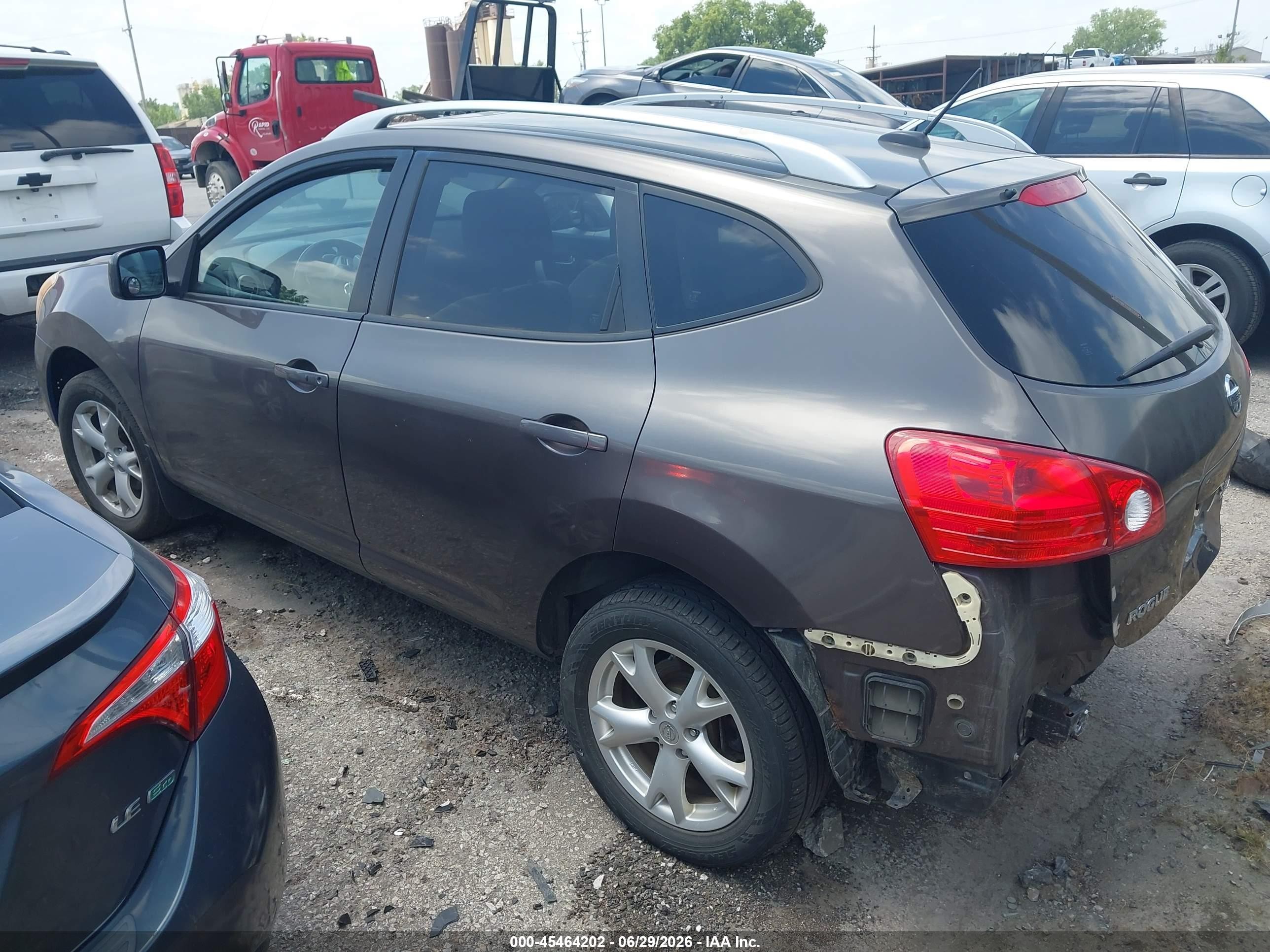 2009 Nissan Rogue Sl Серый vin: JN8AS58VX9W436932
