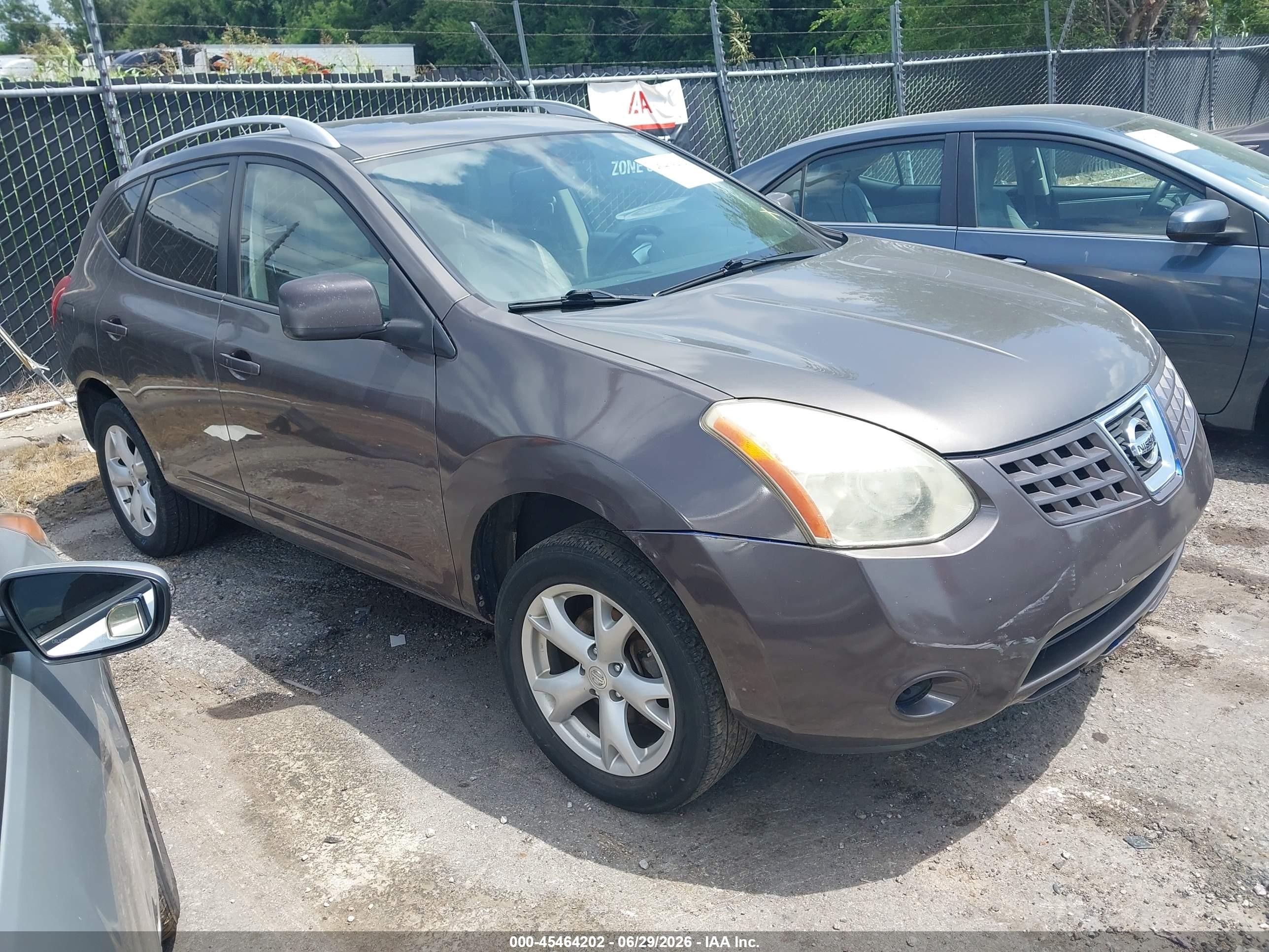 2009 Nissan Rogue Sl Серый vin: JN8AS58VX9W436932