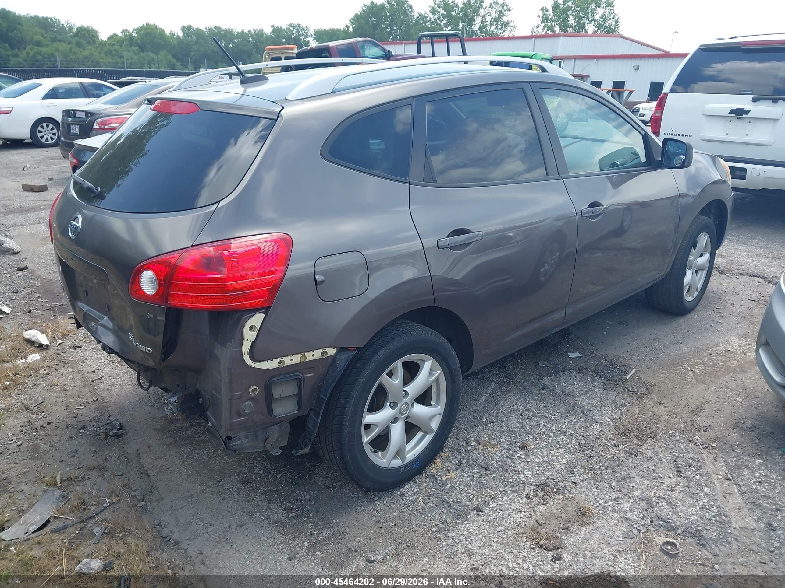 2009 Nissan Rogue Sl Серый vin: JN8AS58VX9W436932