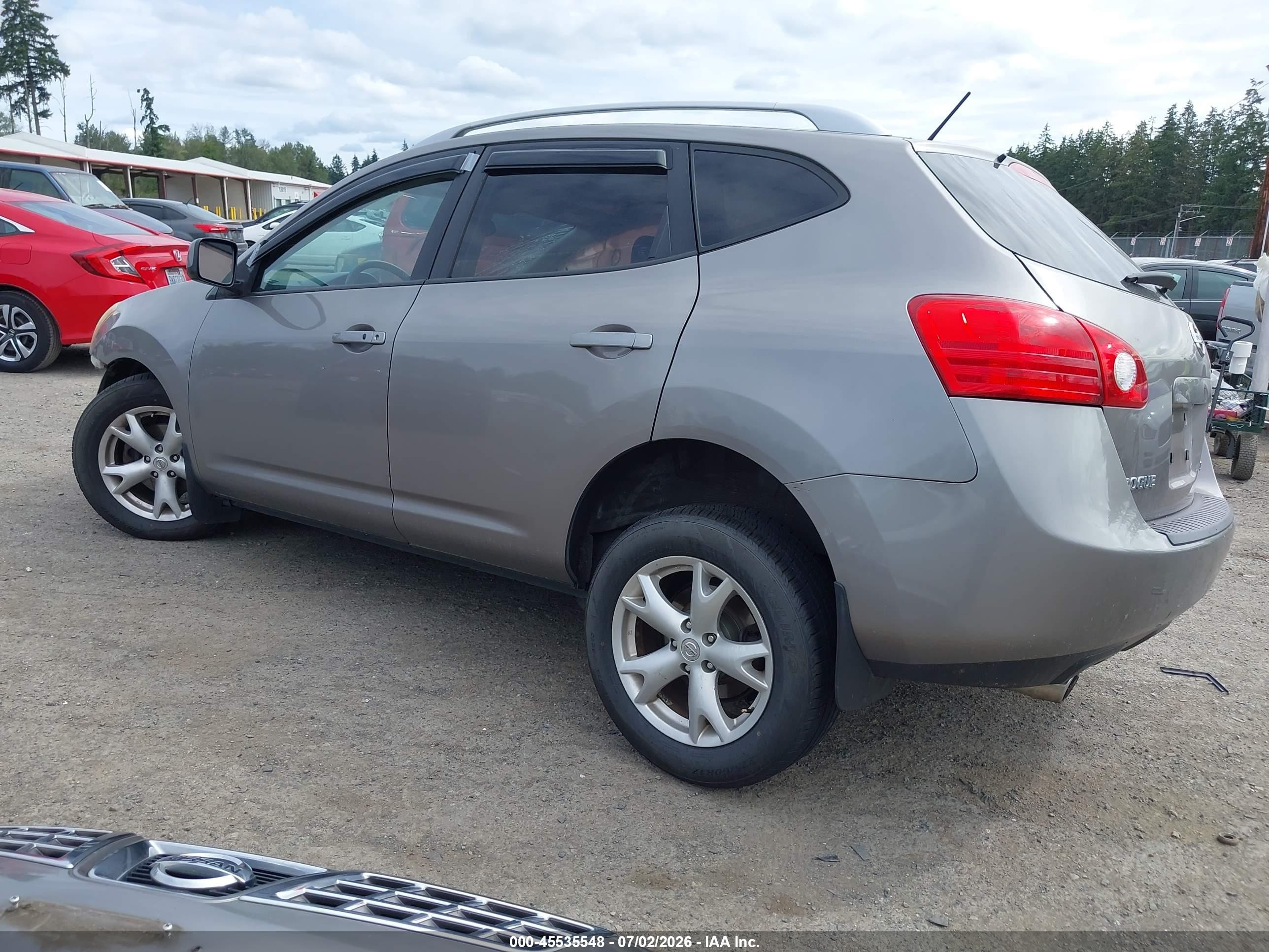 2009 Nissan Rogue Sl Champagne vin: JN8AS58VX9W438891