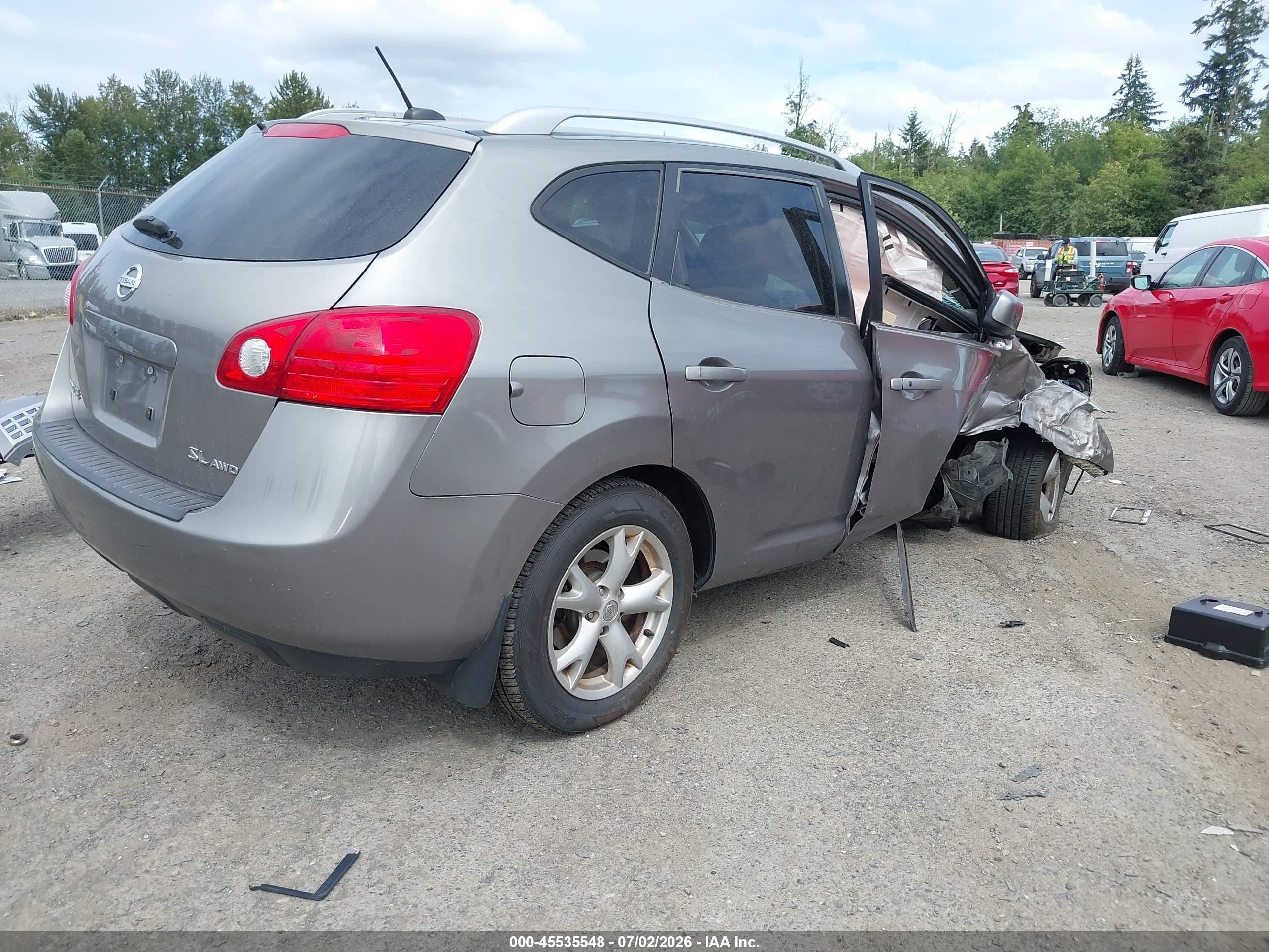 2009 Nissan Rogue Sl Champagne vin: JN8AS58VX9W438891