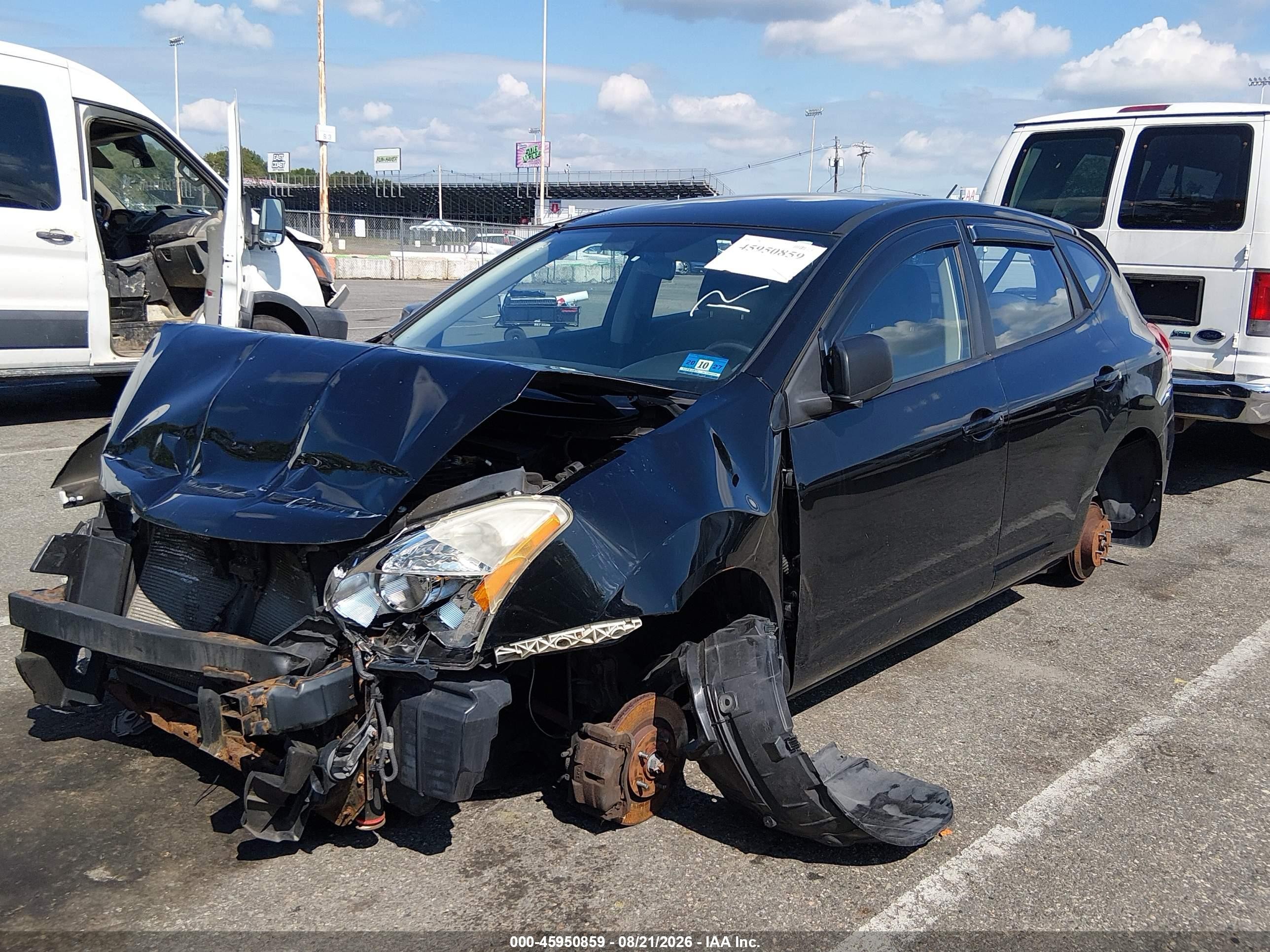 2009 Nissan Rogue S Черный vin: JN8AS58VX9W440155