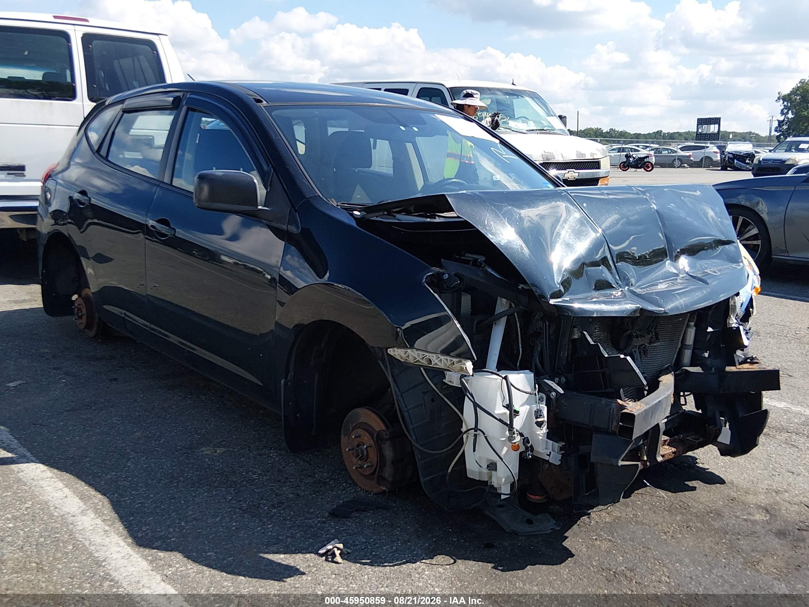 2009 Nissan Rogue S Черный vin: JN8AS58VX9W440155