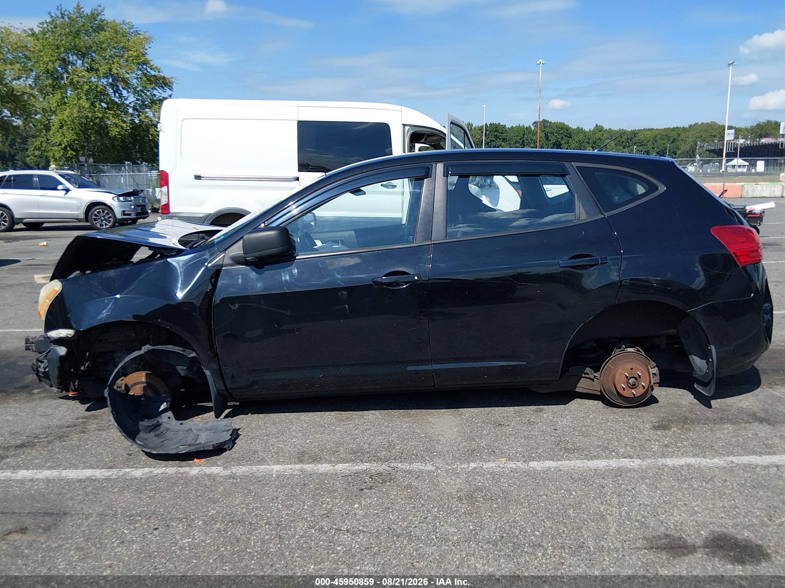 2009 Nissan Rogue S Черный vin: JN8AS58VX9W440155