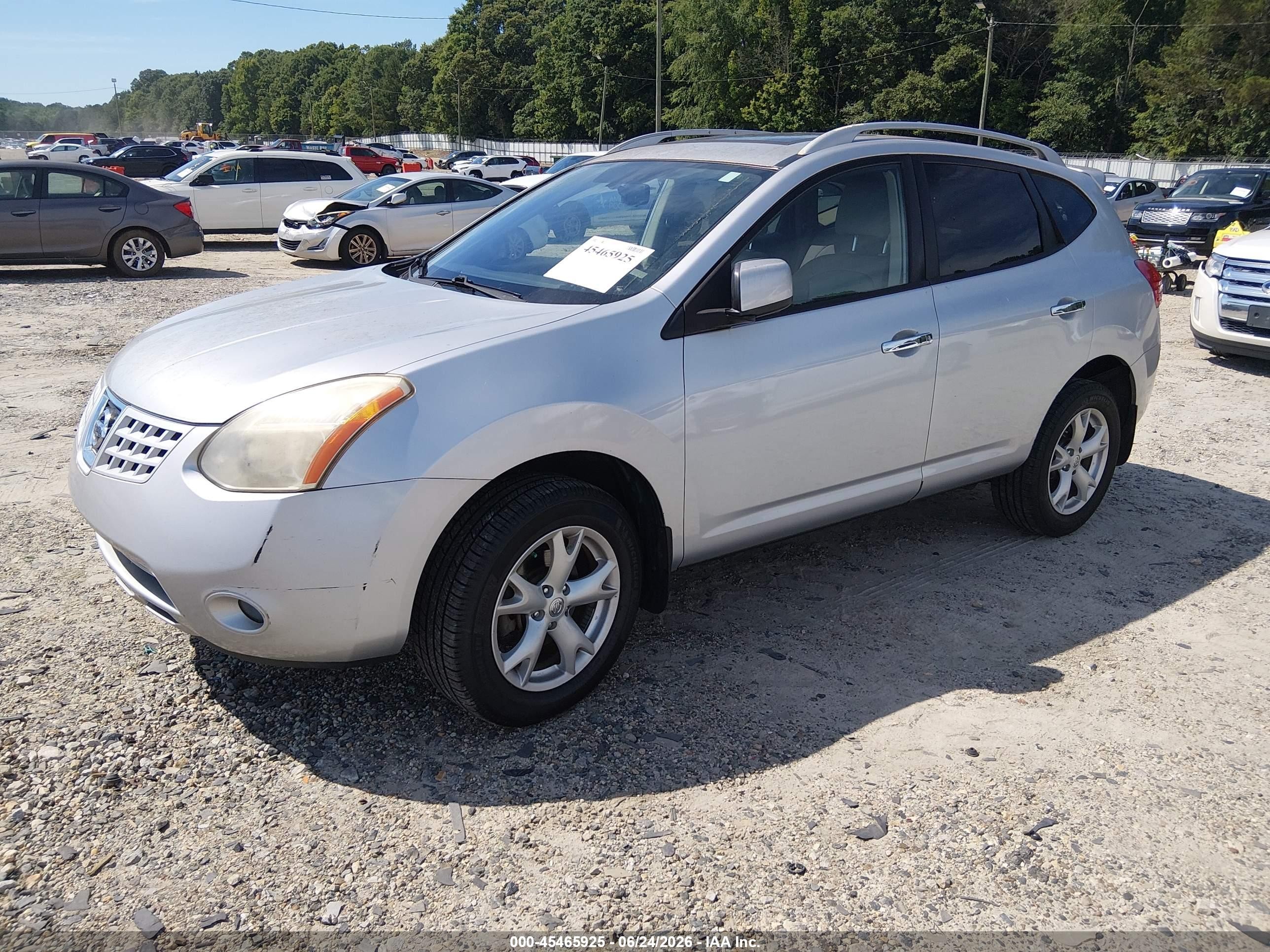 2010 Nissan Rogue Sl Silver vin: JN8AS5MT0AW006917