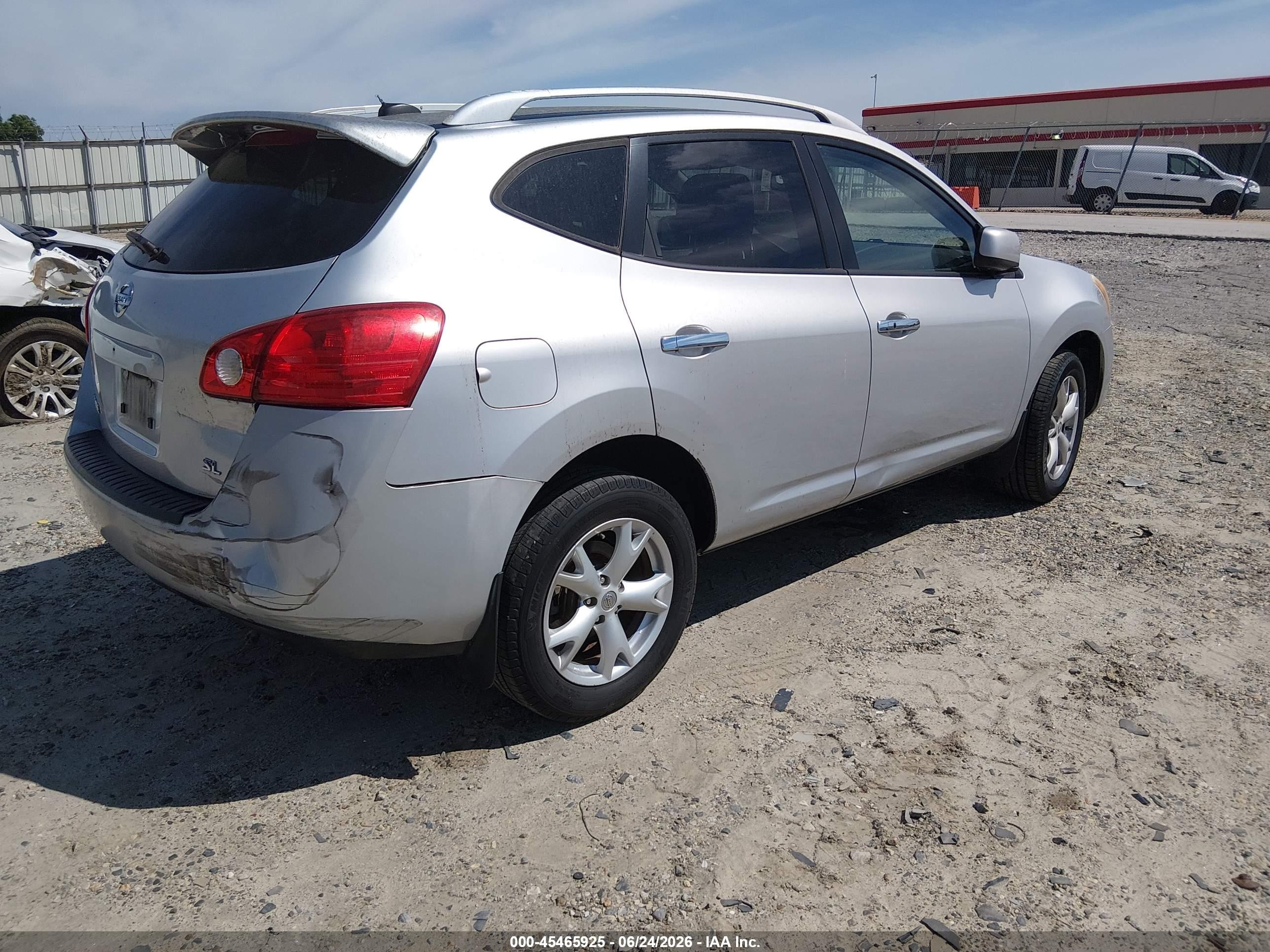 2010 Nissan Rogue Sl Silver vin: JN8AS5MT0AW006917