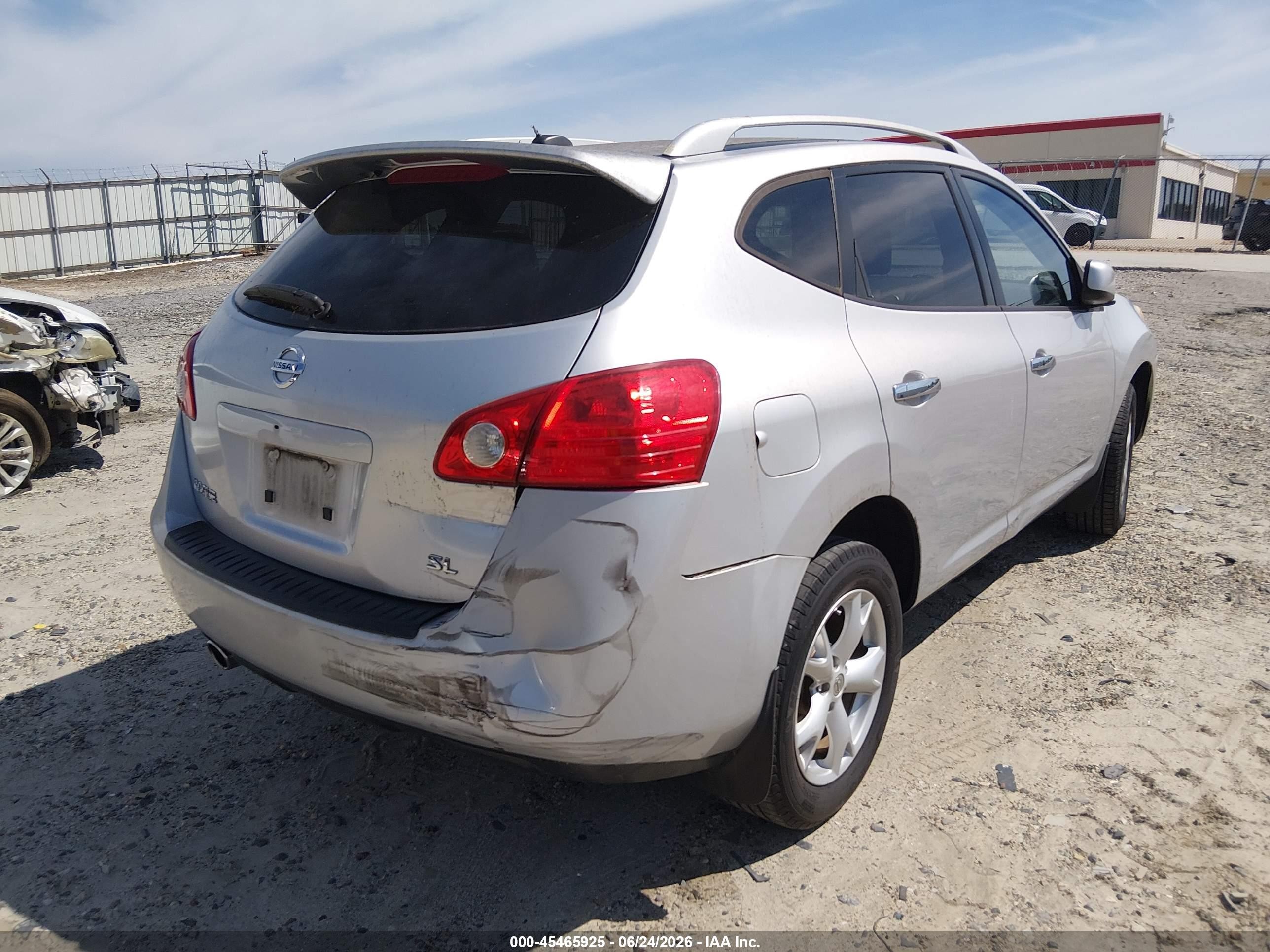 2010 Nissan Rogue Sl Silver vin: JN8AS5MT0AW006917