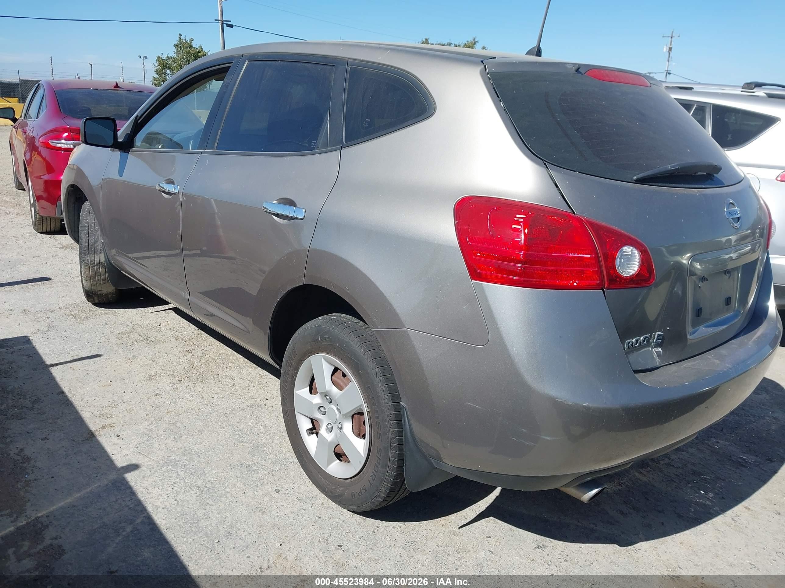 2010 Nissan Rogue S Gray vin: JN8AS5MT0AW013897