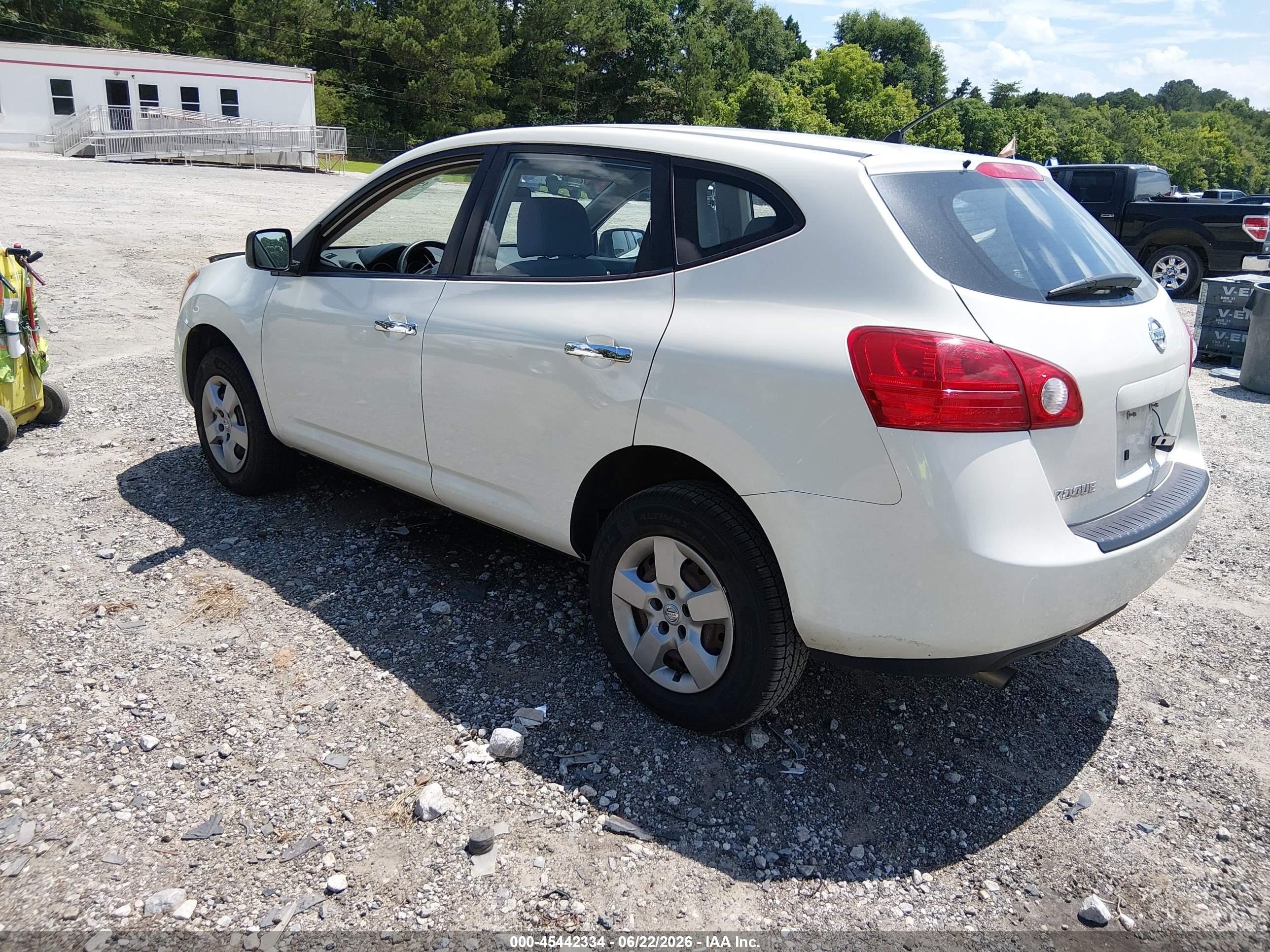 2010 Nissan Rogue S White vin: JN8AS5MT0AW022826