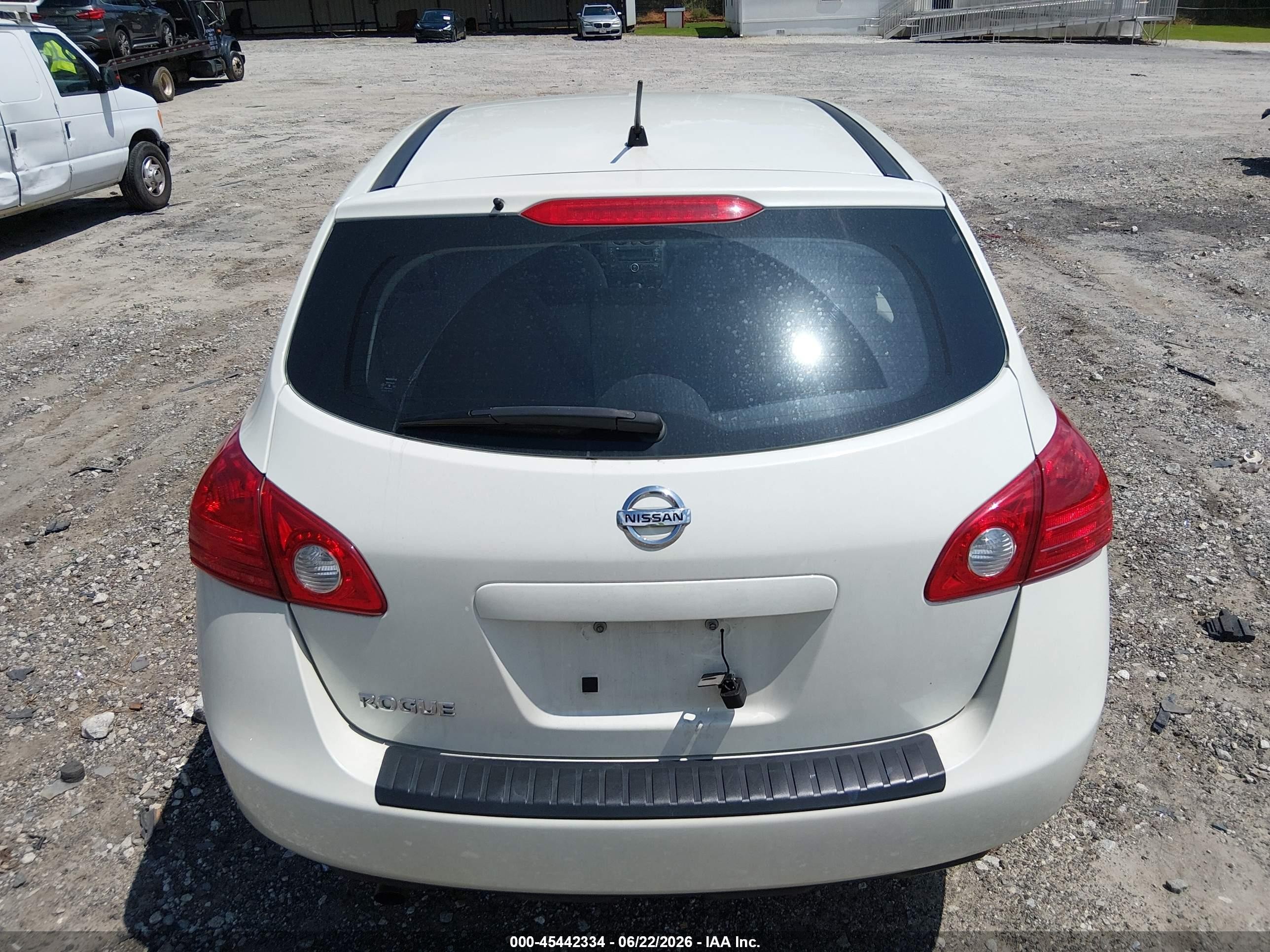 2010 Nissan Rogue S White vin: JN8AS5MT0AW022826