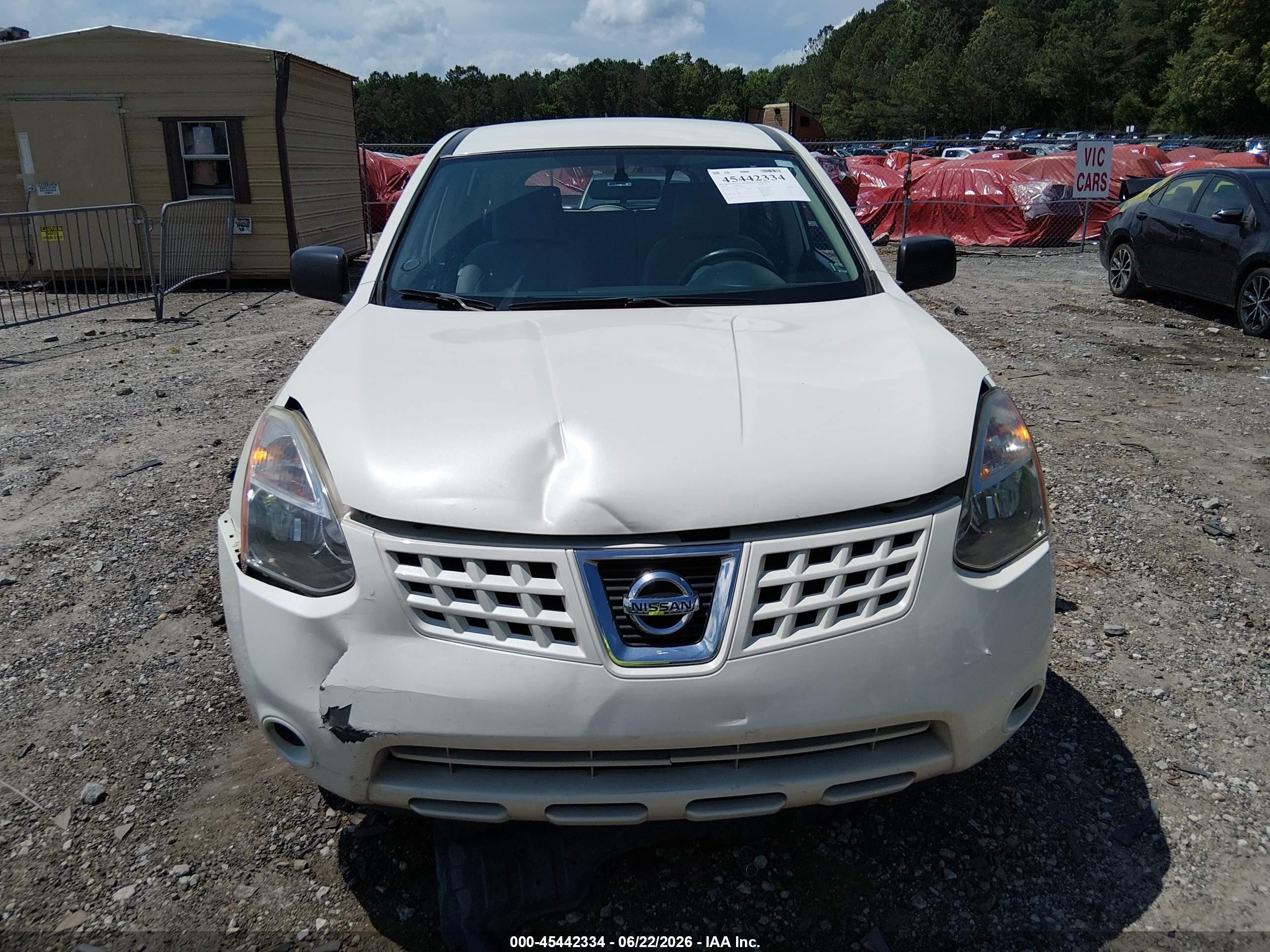 2010 Nissan Rogue S White vin: JN8AS5MT0AW022826