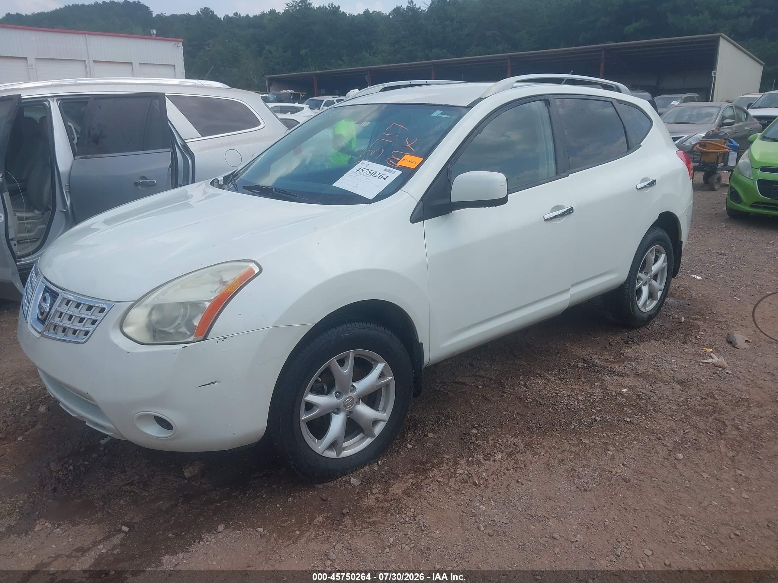2010 Nissan Rogue Sl Белый vin: JN8AS5MT0AW023717