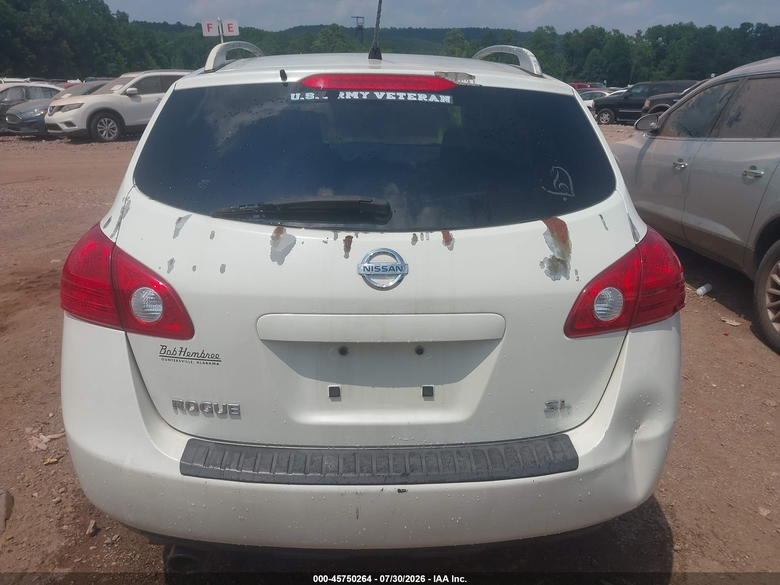2010 Nissan Rogue Sl Белый vin: JN8AS5MT0AW023717