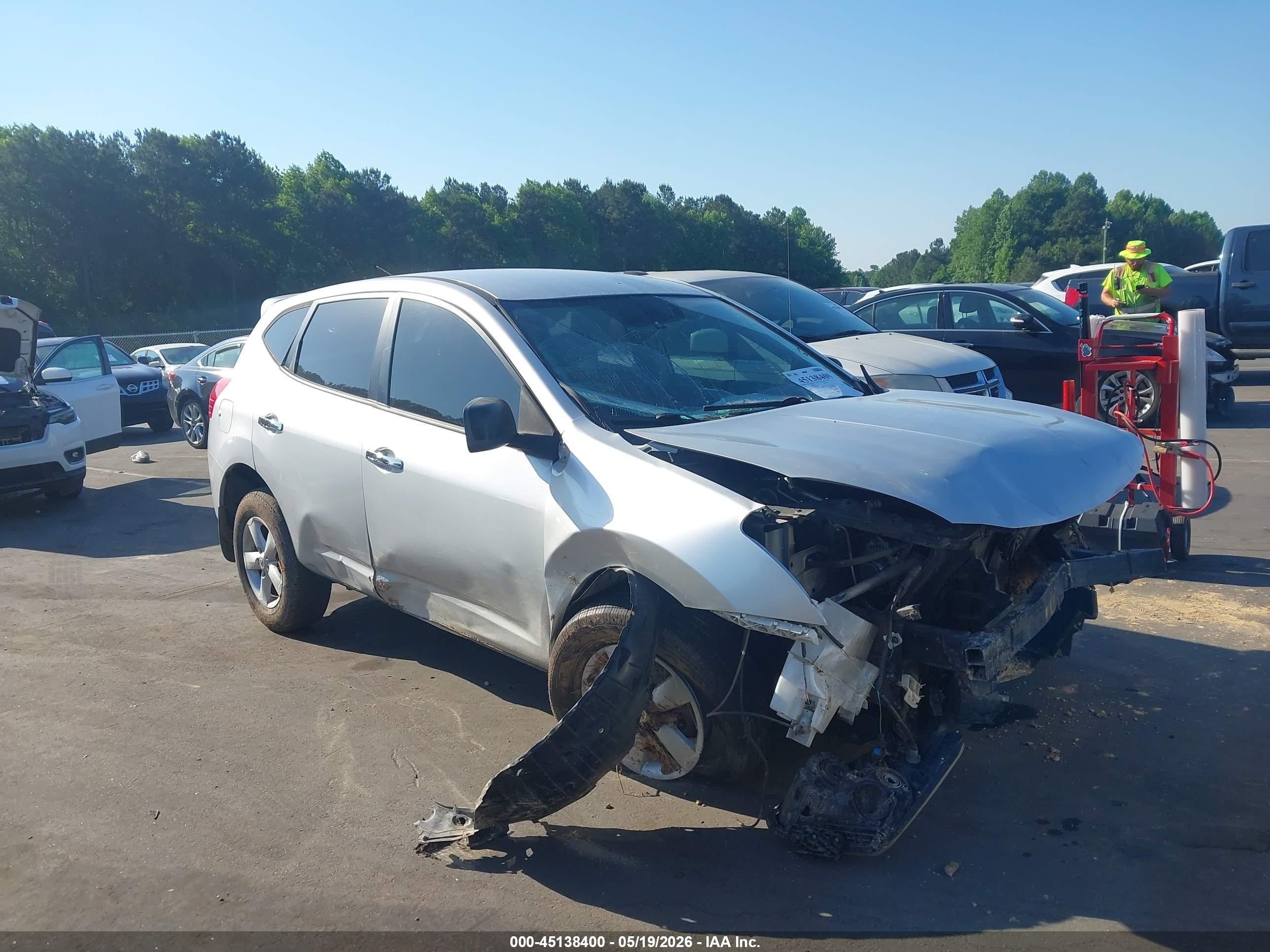 2010 Nissan Rogue S Silver vin: JN8AS5MT0AW028805