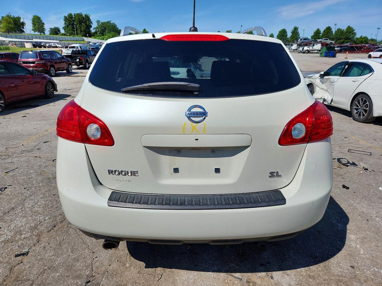2010 Nissan Rogue Sl White vin: JN8AS5MT0AW502140