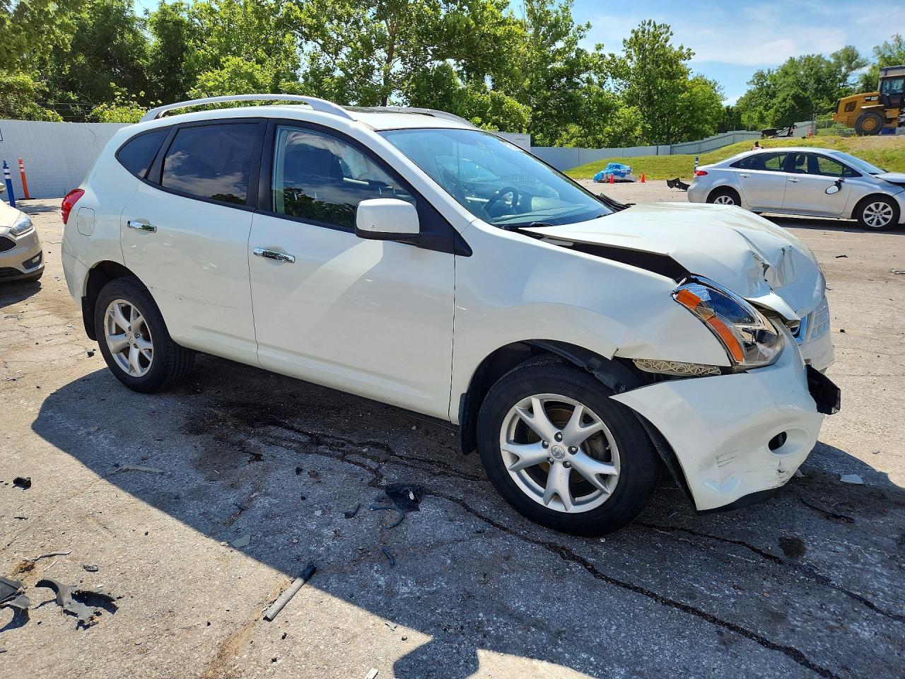 2010 Nissan Rogue Sl White vin: JN8AS5MT0AW502140