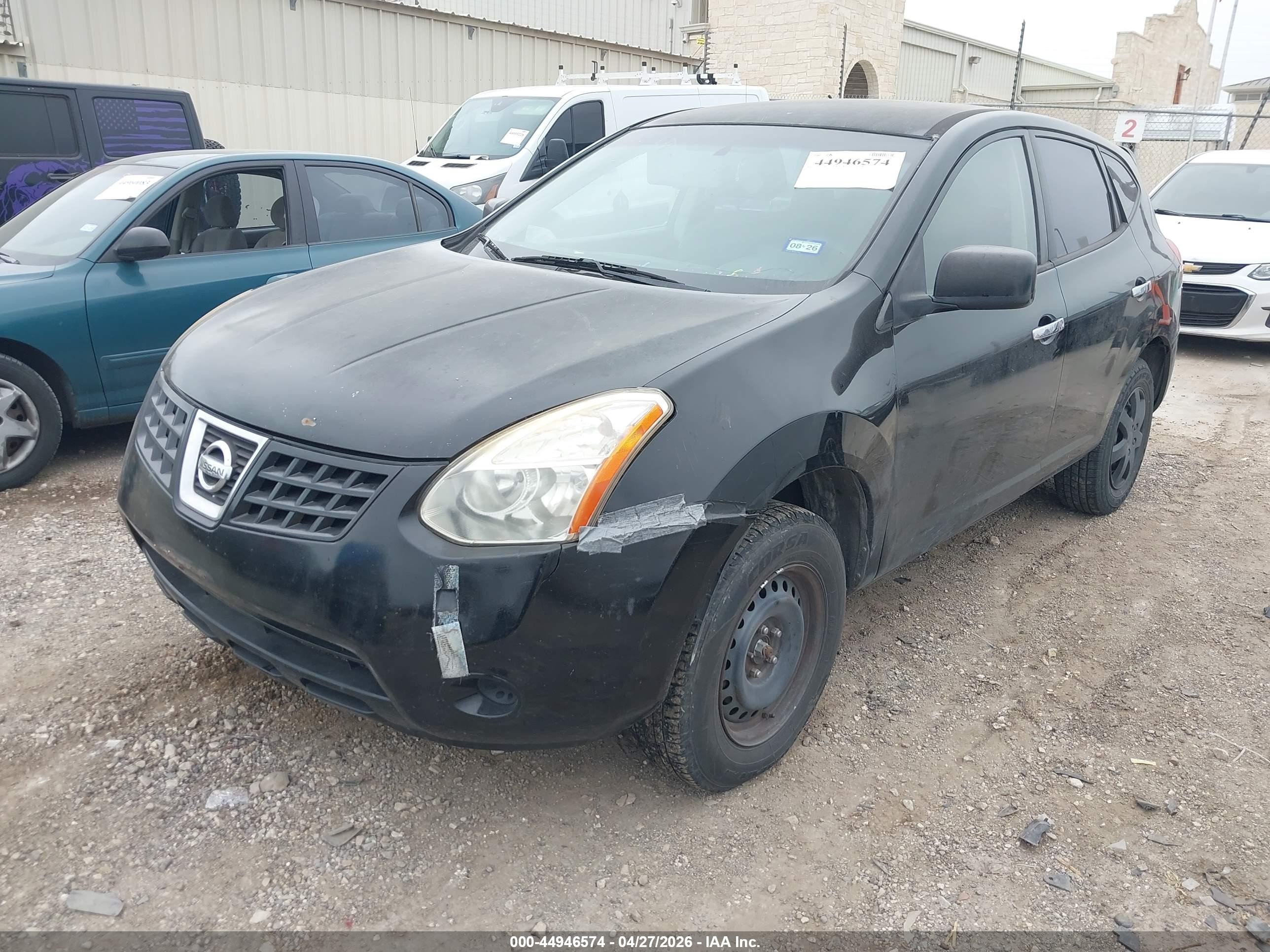 2010 Nissan Rogue S Black vin: JN8AS5MT0AW505815