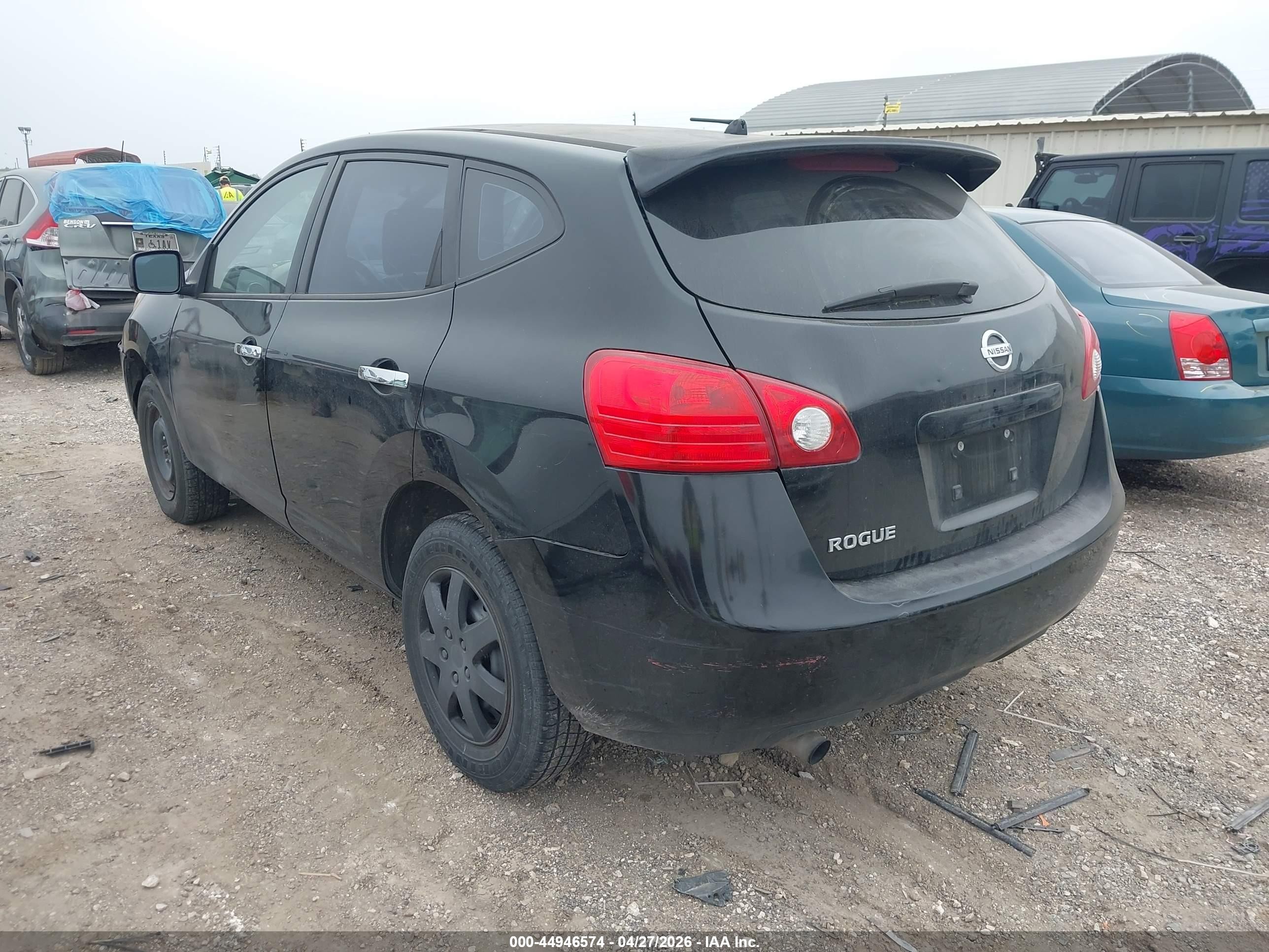 2010 Nissan Rogue S Black vin: JN8AS5MT0AW505815
