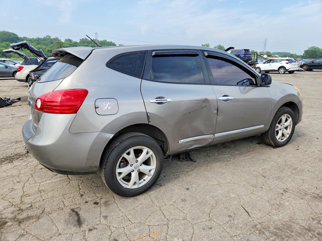 2011 Nissan Rogue S Gray vin: JN8AS5MT0BW165406