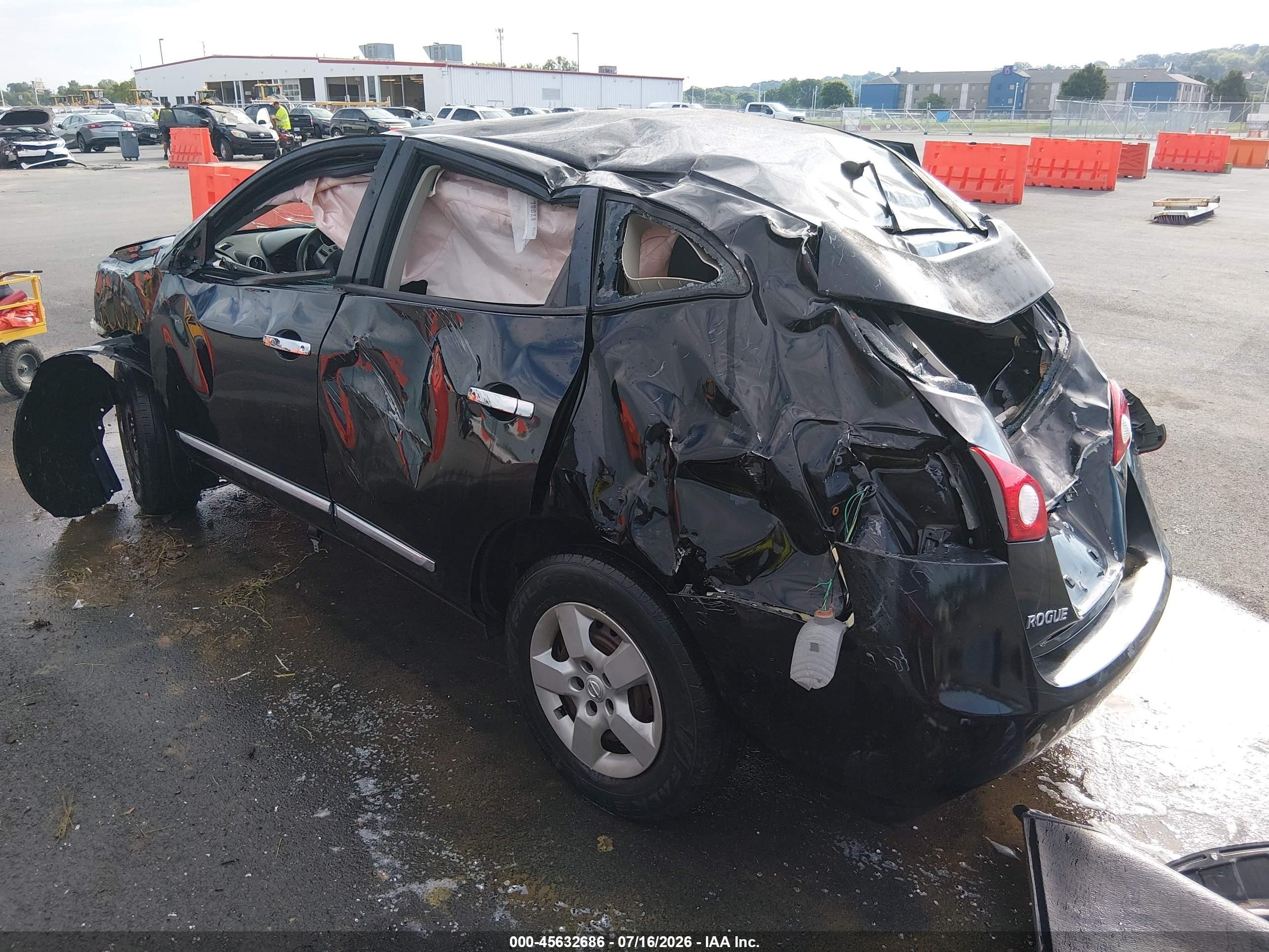 2011 Nissan Rogue S Black vin: JN8AS5MT0BW166880