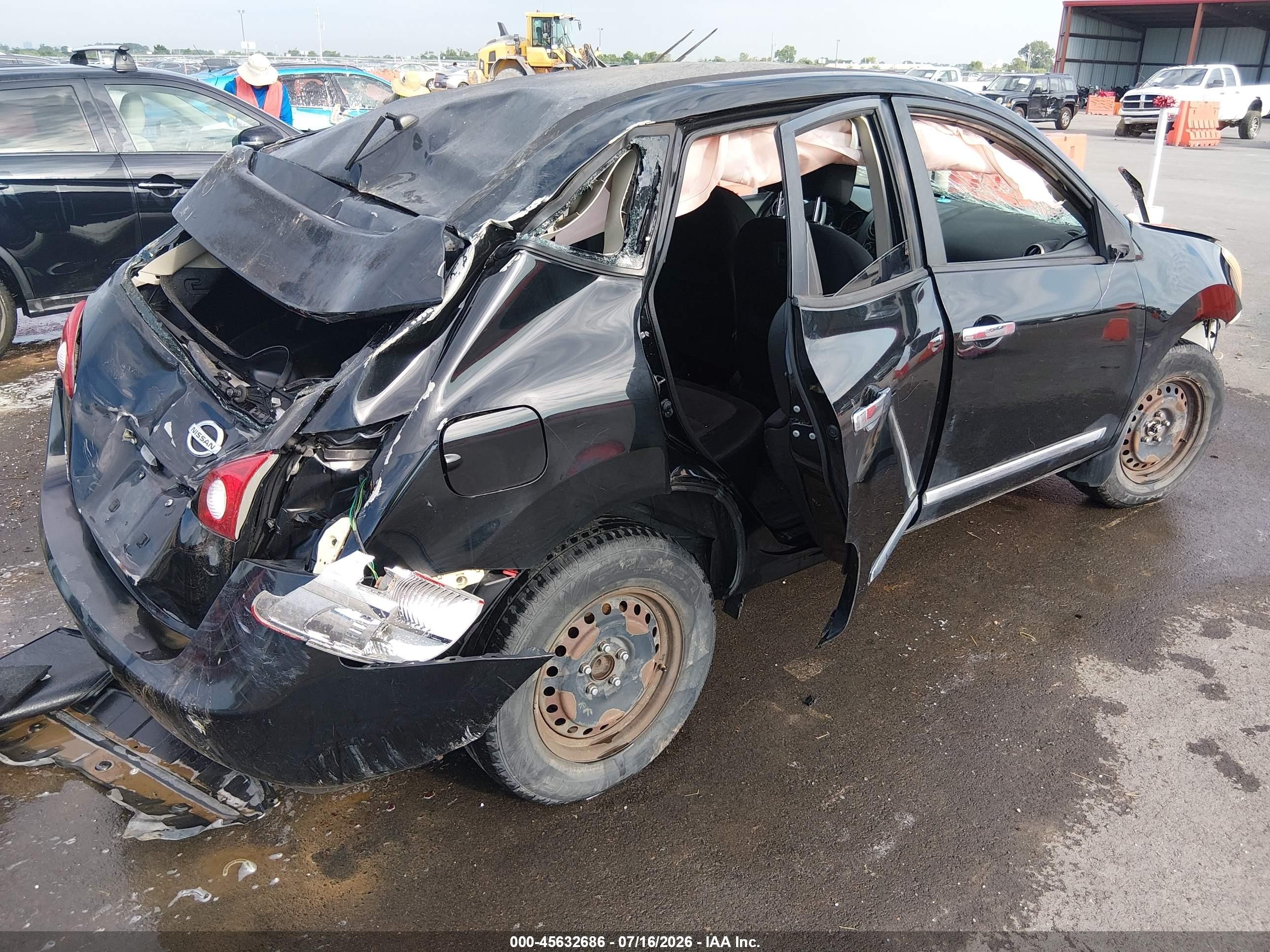 2011 Nissan Rogue S Black vin: JN8AS5MT0BW166880