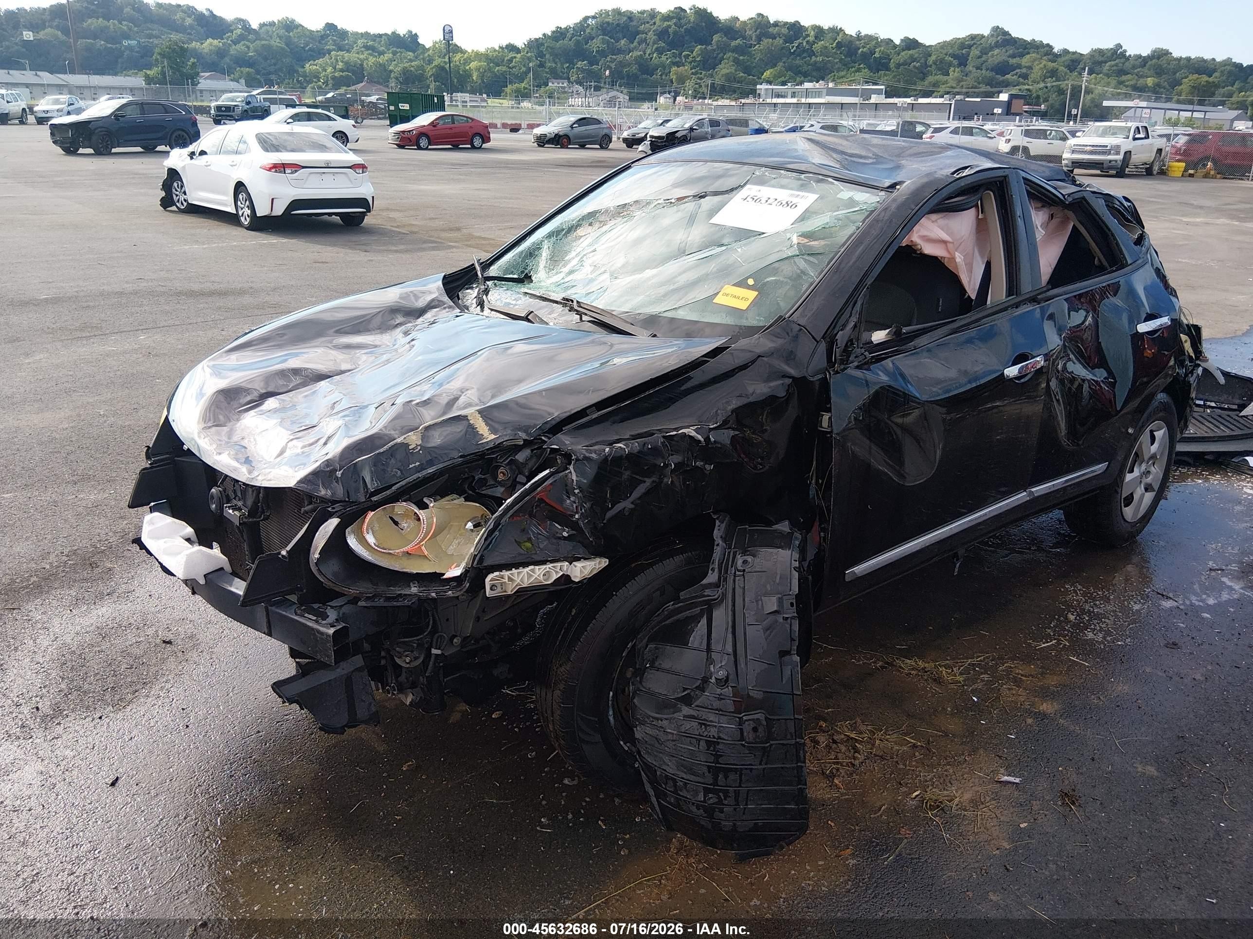 2011 Nissan Rogue S Black vin: JN8AS5MT0BW166880