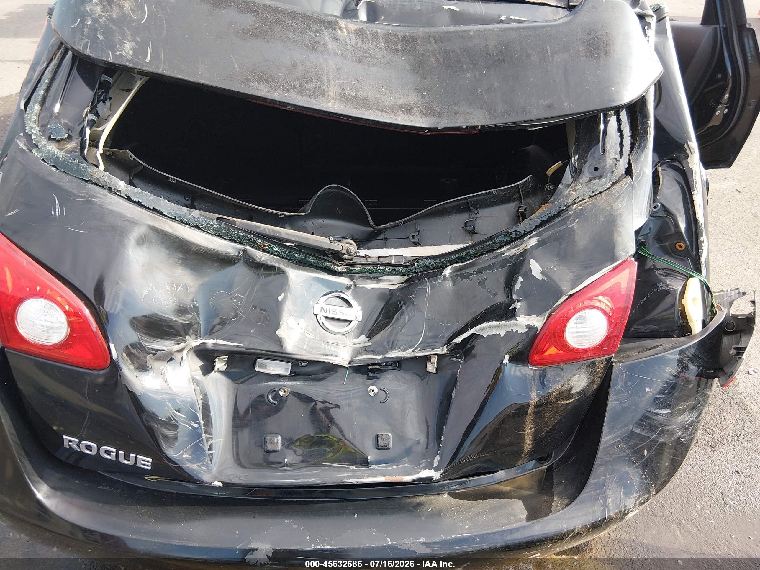 2011 Nissan Rogue S Black vin: JN8AS5MT0BW166880