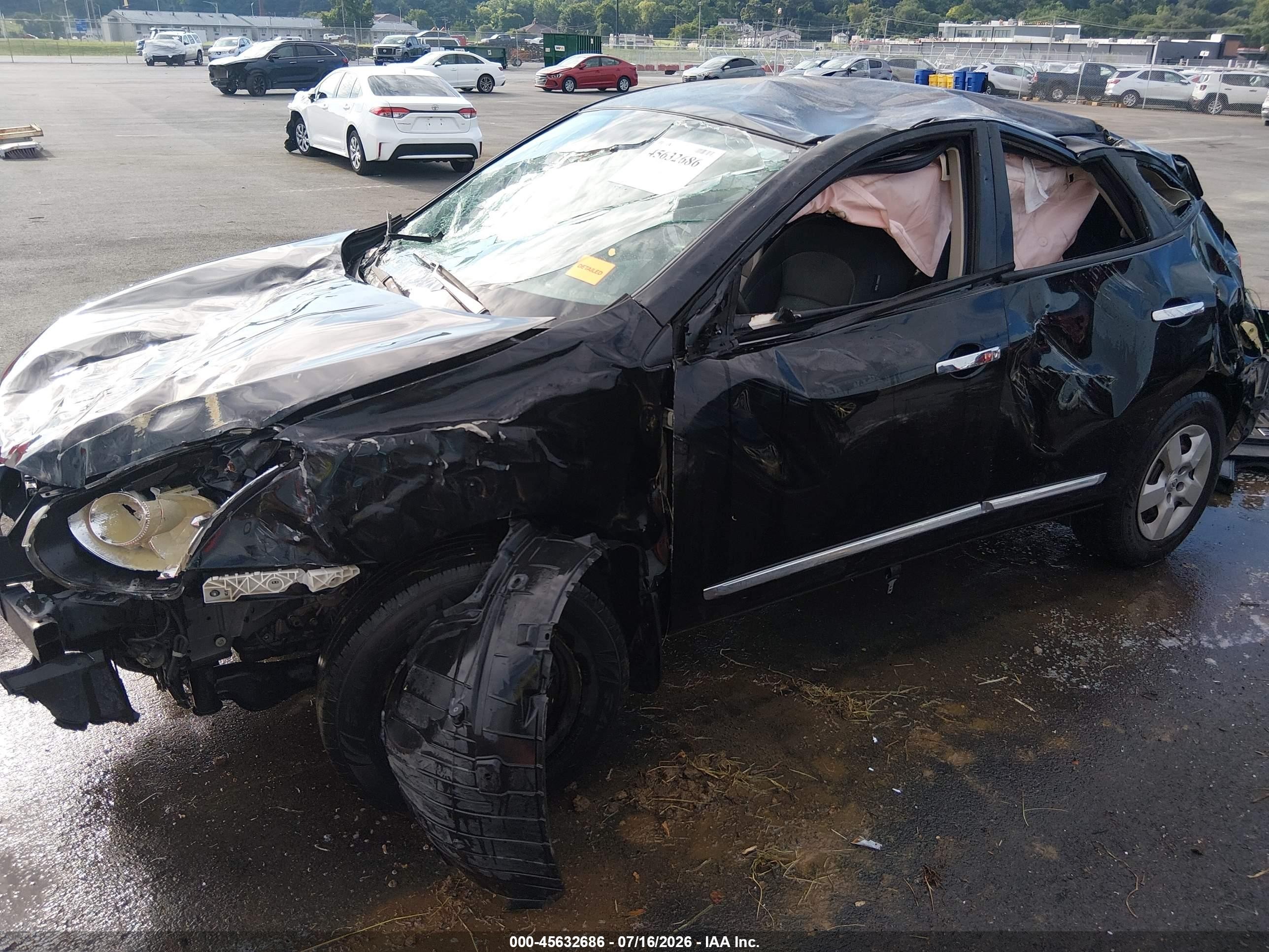 2011 Nissan Rogue S Black vin: JN8AS5MT0BW166880