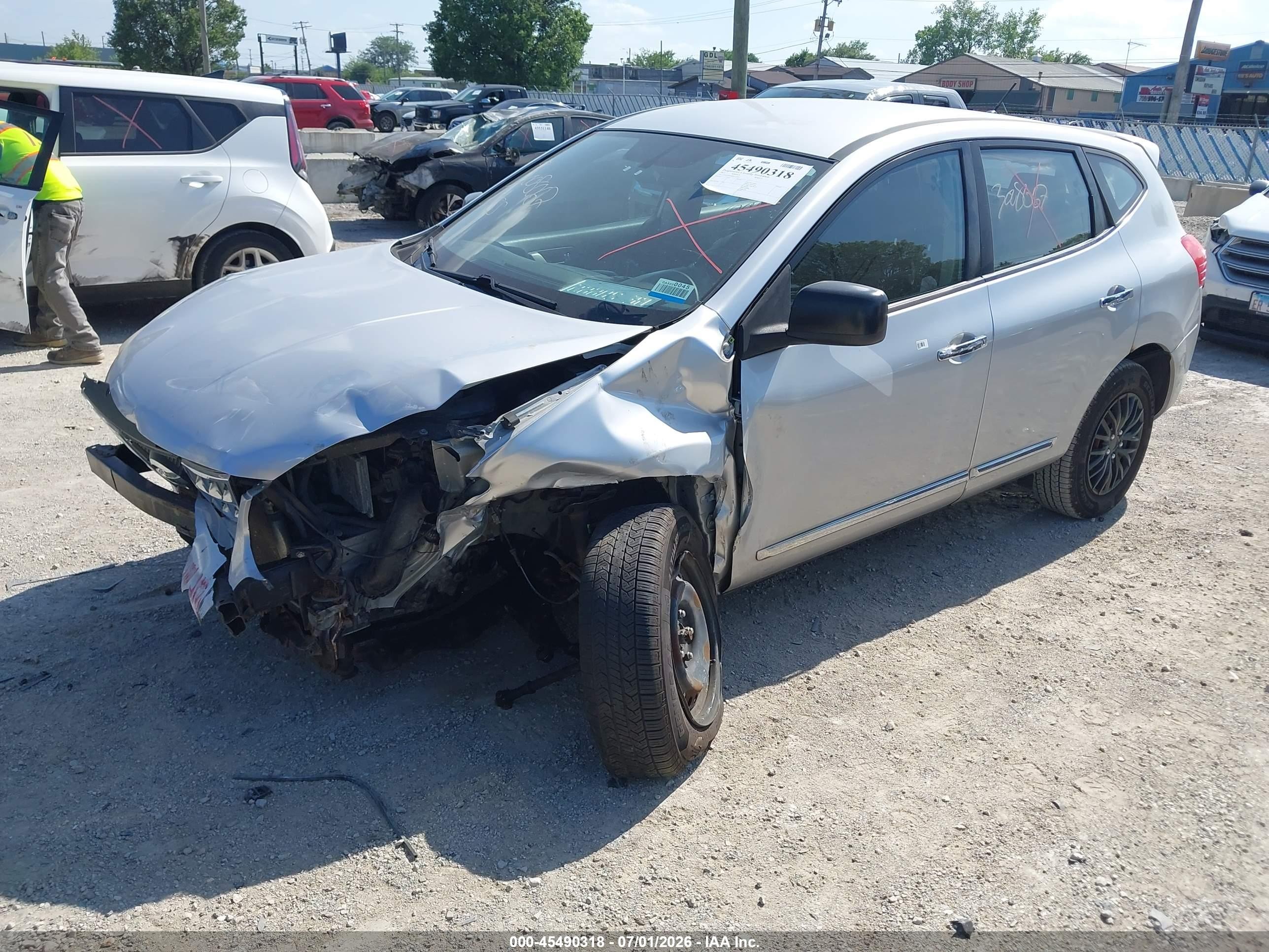 2011 Nissan Rogue S Silver vin: JN8AS5MT0BW173554