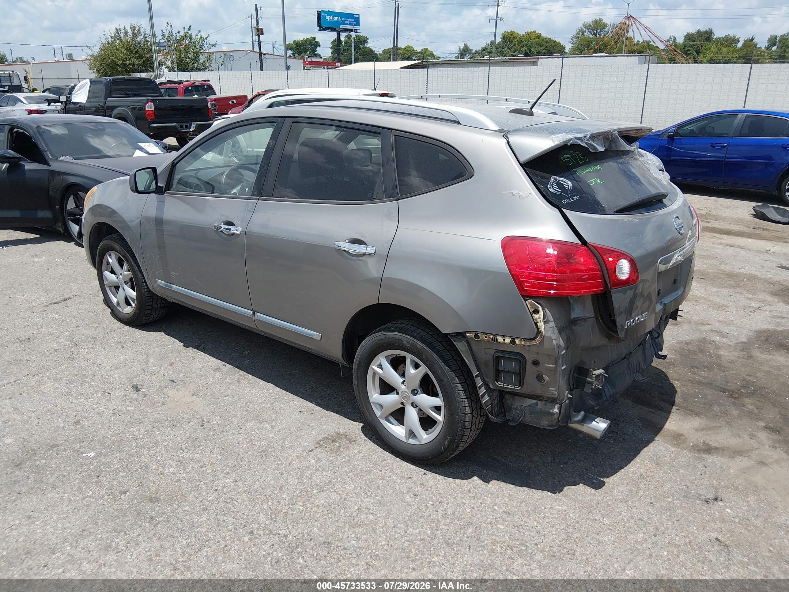 2011 Nissan Rogue Sv Серый vin: JN8AS5MT0BW184537