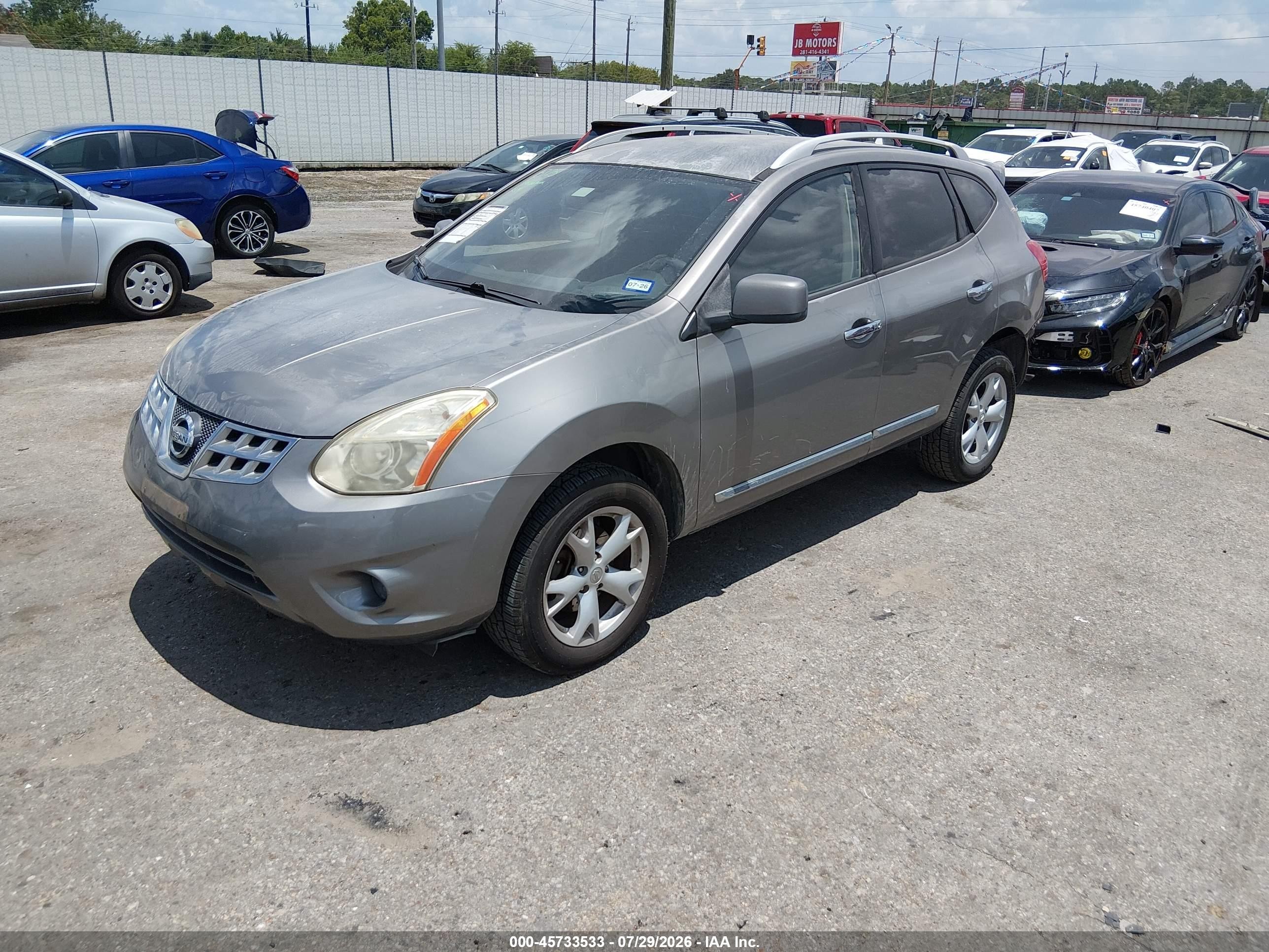 2011 Nissan Rogue Sv Серый vin: JN8AS5MT0BW184537