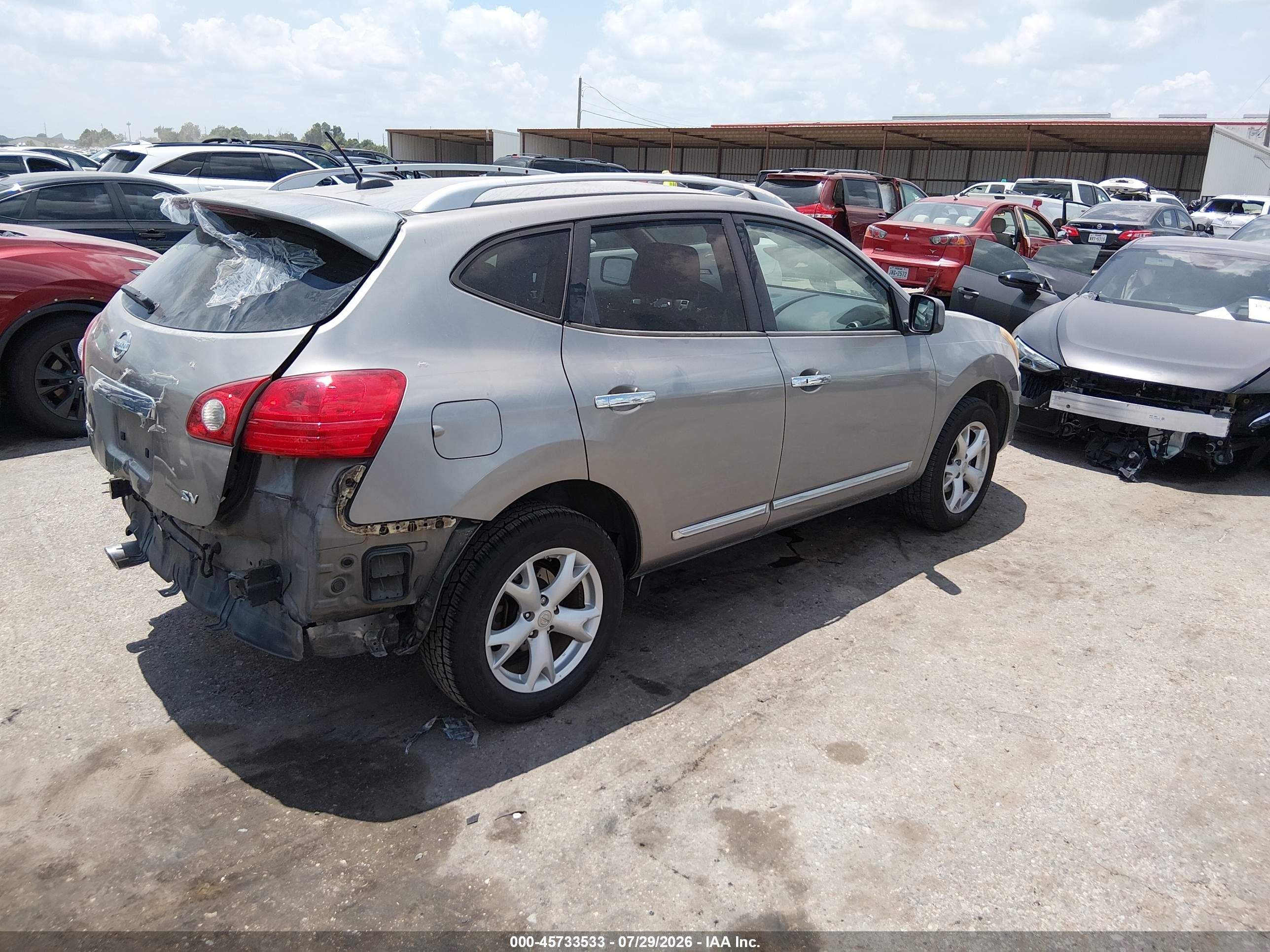 2011 Nissan Rogue Sv Серый vin: JN8AS5MT0BW184537