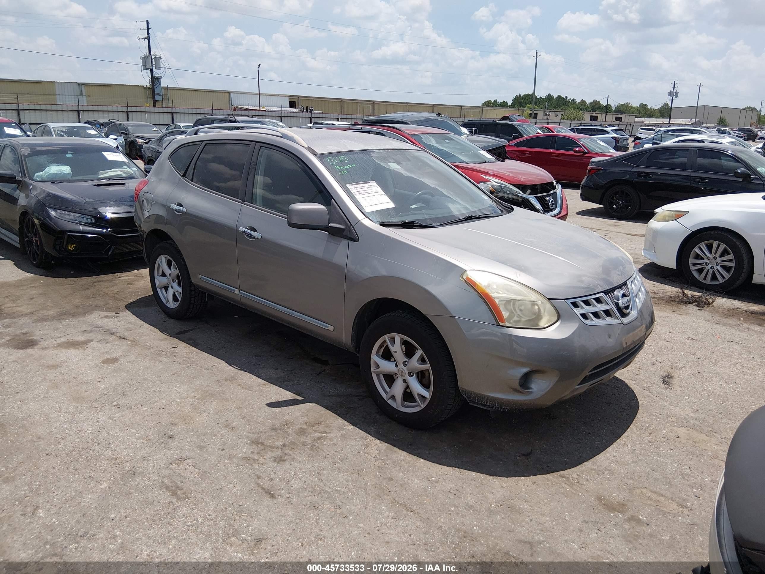 2011 Nissan Rogue Sv Серый vin: JN8AS5MT0BW184537