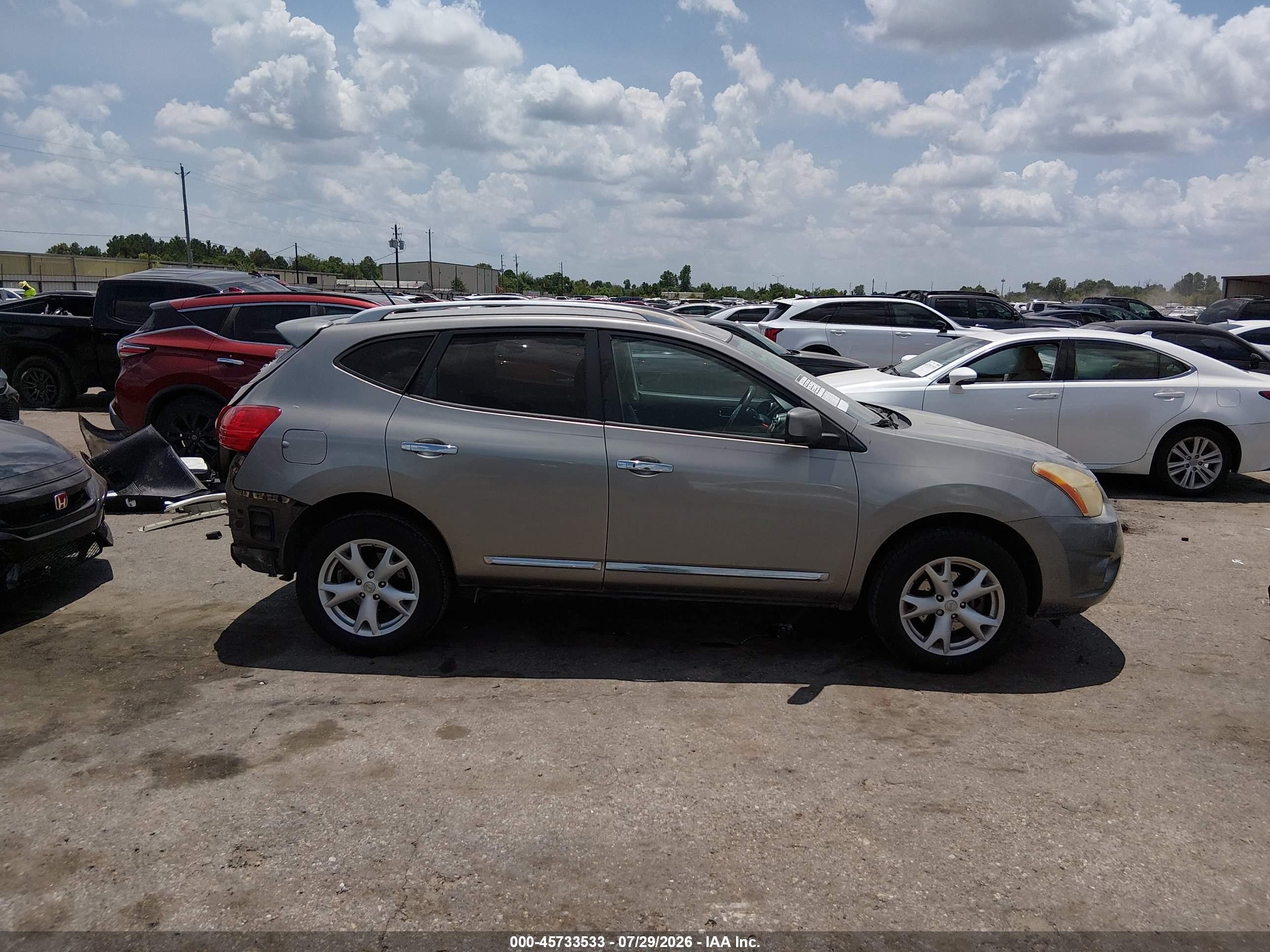 2011 Nissan Rogue Sv Серый vin: JN8AS5MT0BW184537