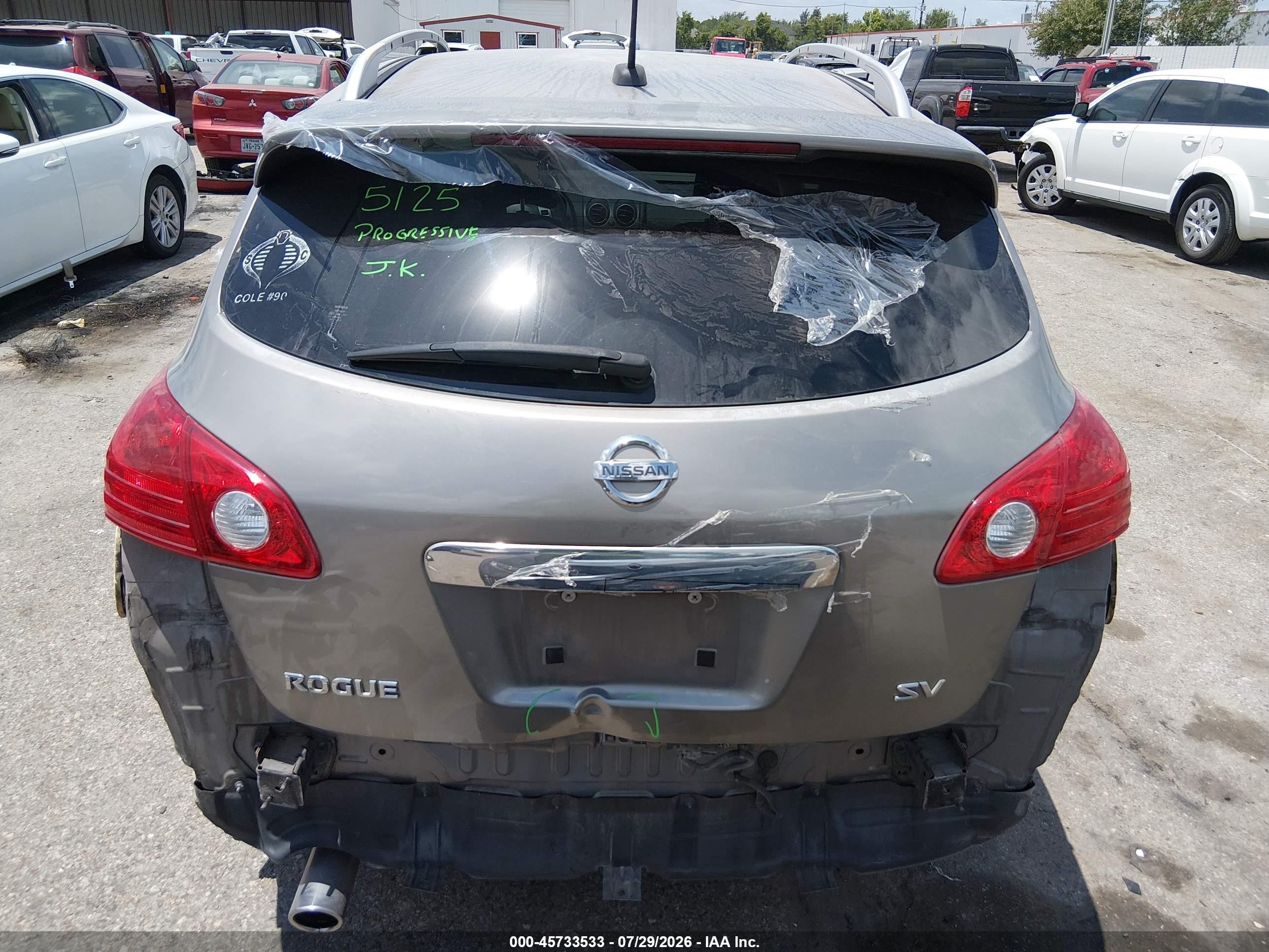 2011 Nissan Rogue Sv Серый vin: JN8AS5MT0BW184537