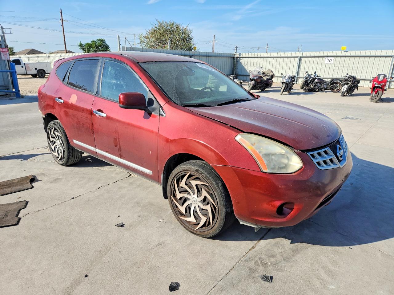 2011 Nissan Rogue S Burgundy vin: JN8AS5MT0BW186997