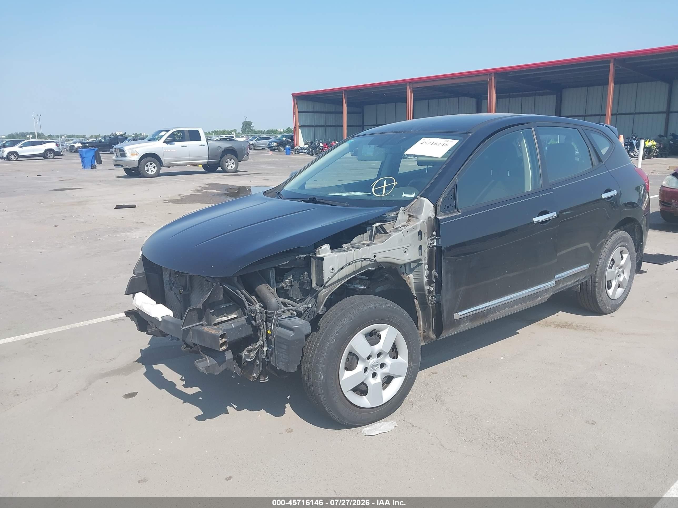 2011 Nissan Rogue S Black vin: JN8AS5MT0BW568754