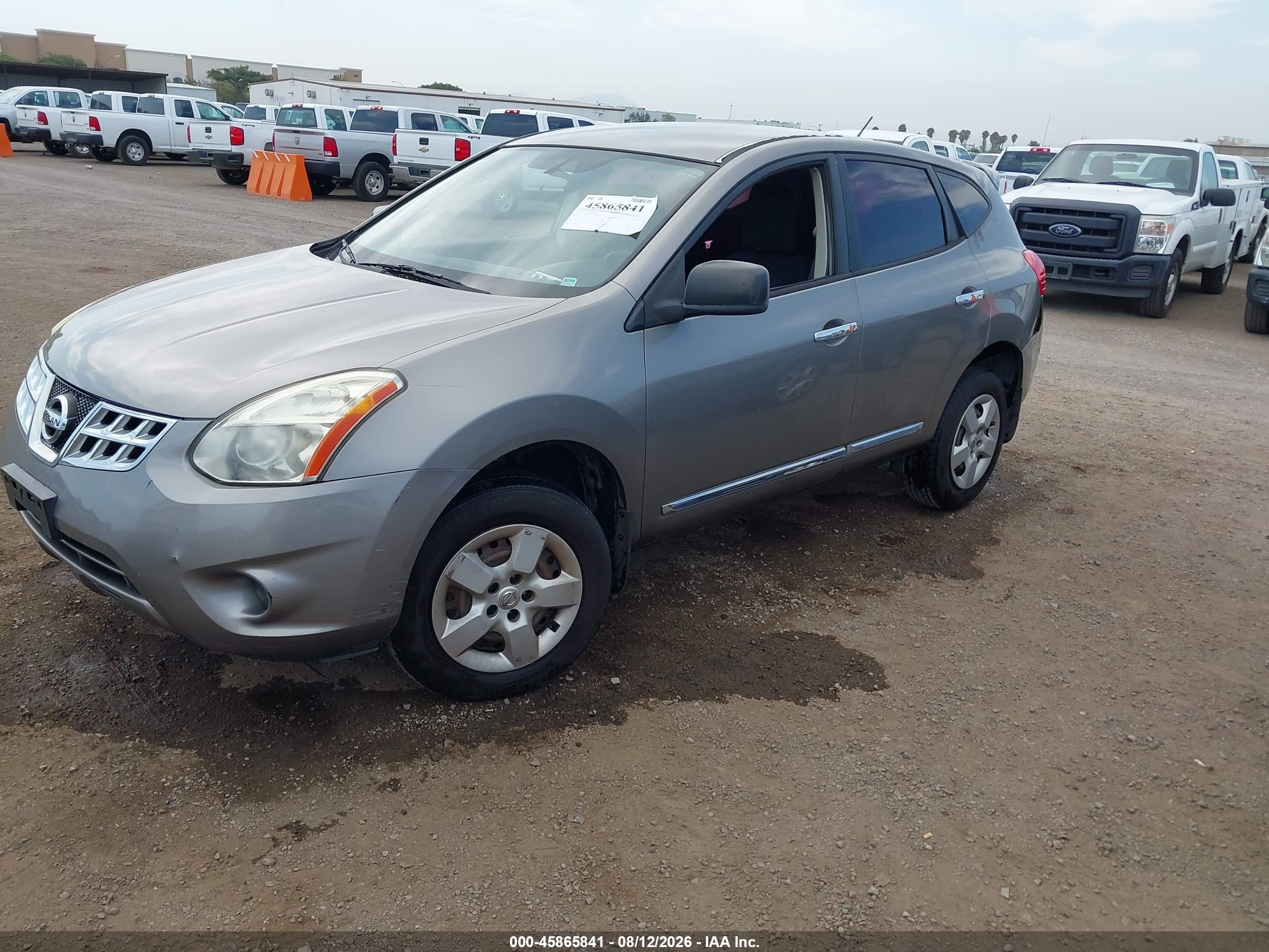 2012 Nissan Rogue S Gray vin: JN8AS5MT0CW258816