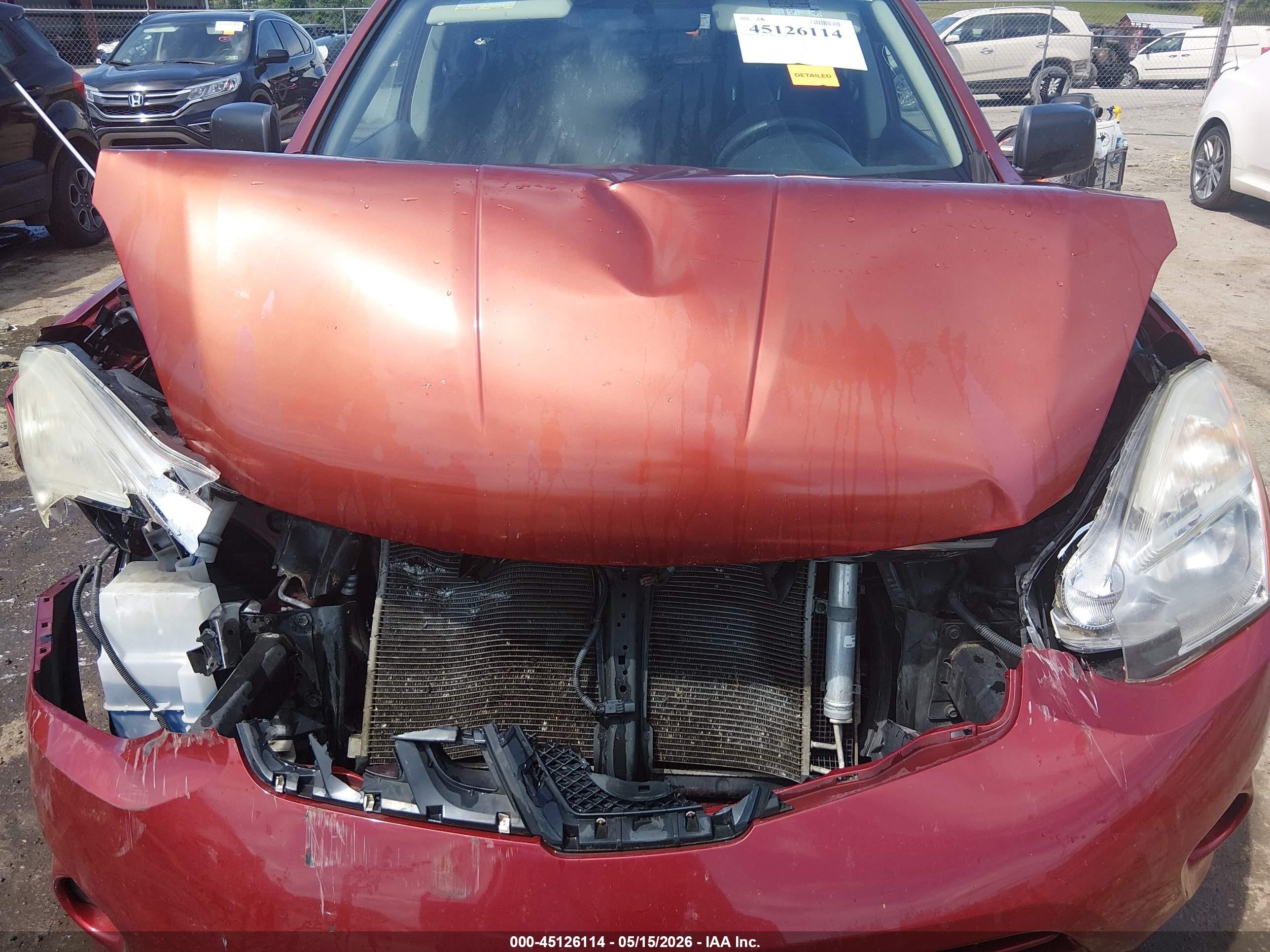 2012 Nissan Rogue S Orange vin: JN8AS5MT0CW260081