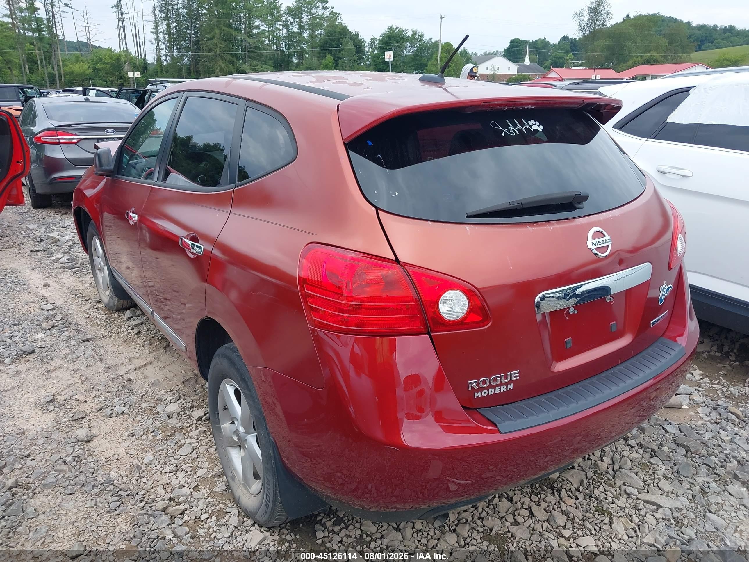 2012 Nissan Rogue S Orange vin: JN8AS5MT0CW260081