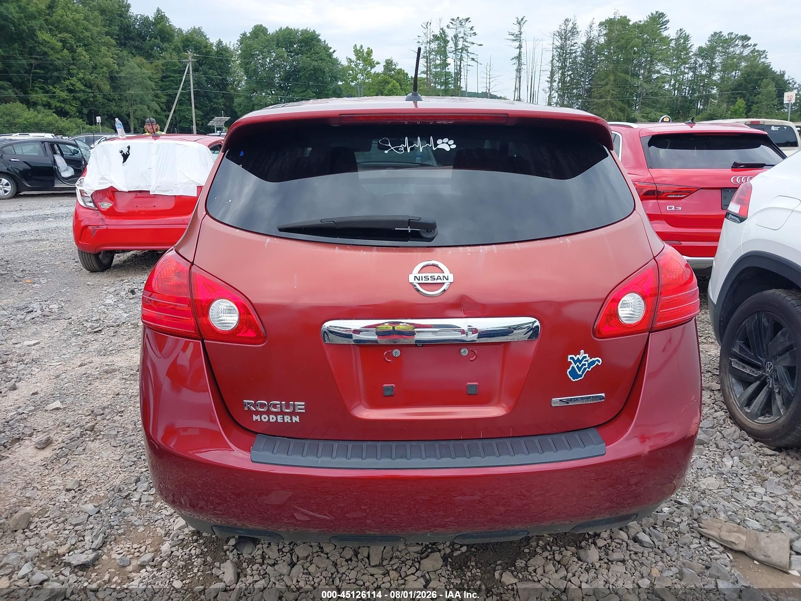 2012 Nissan Rogue S Orange vin: JN8AS5MT0CW260081