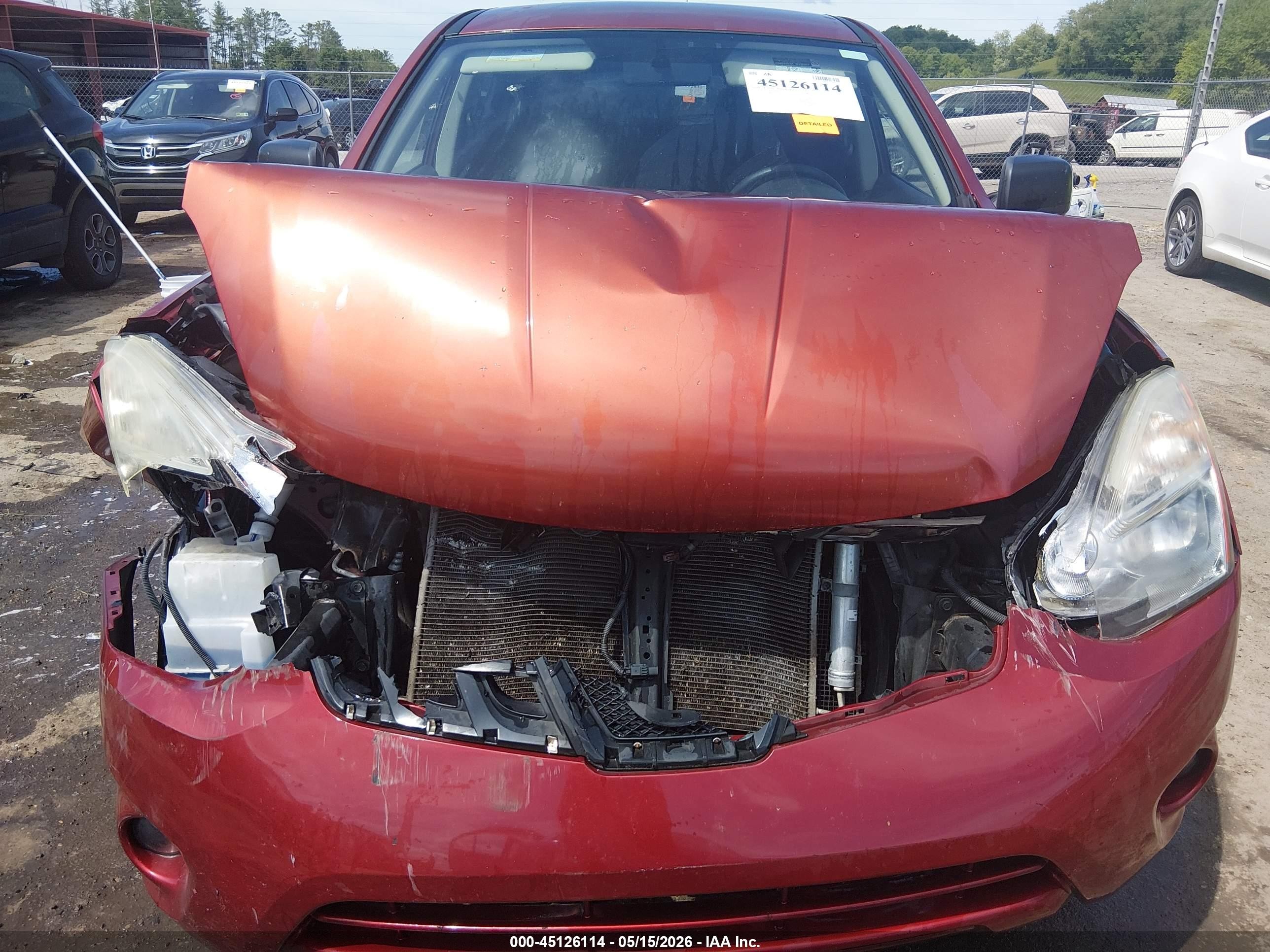 2012 Nissan Rogue S Orange vin: JN8AS5MT0CW260081